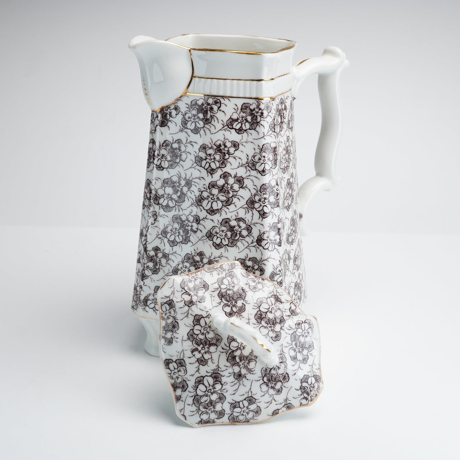 Floral Pattern Ceramic Teapot - 2