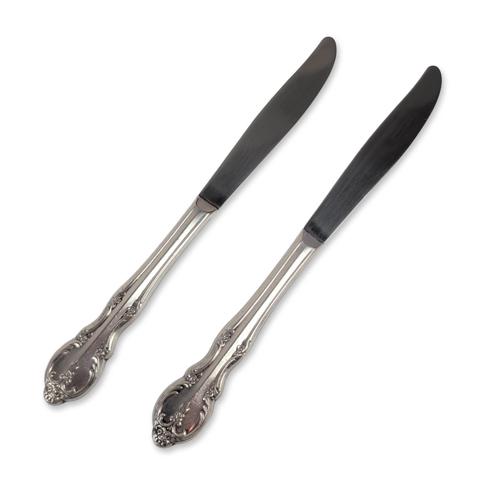 Pair of Sterling Silver Handled Dinner Knives (1 of 3)