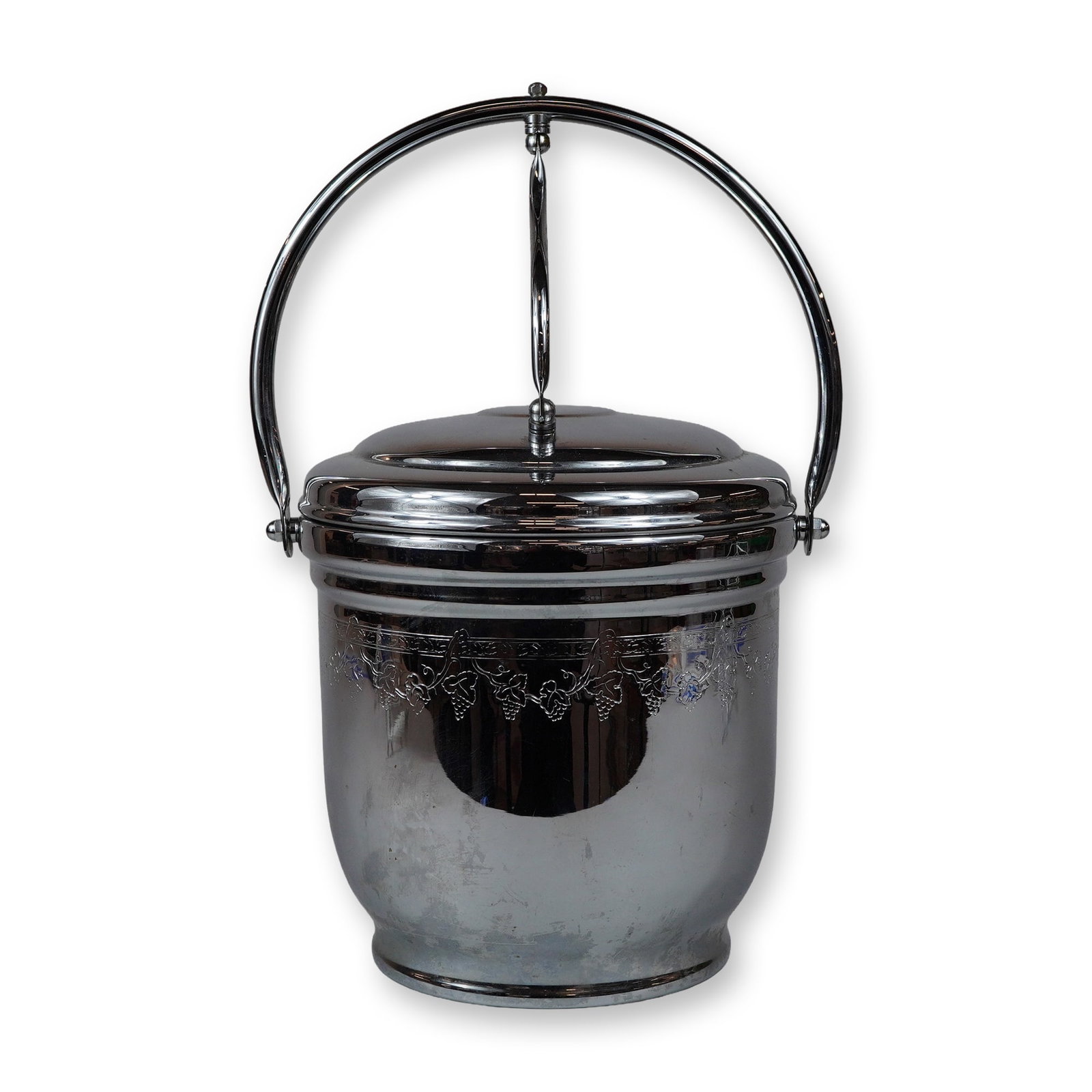 United Chromium Plated Solid Brass Ice Bucket with Tongs (1 of 4)