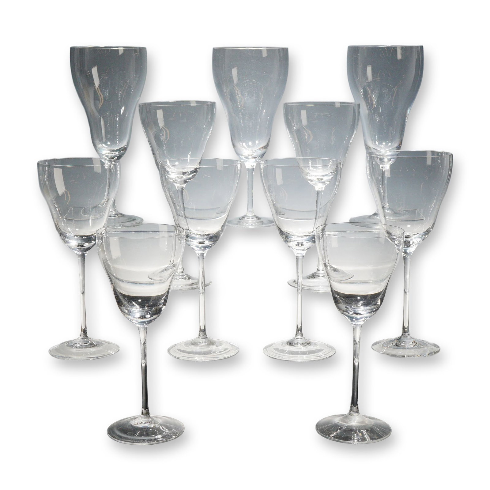 12pc Rosenthal Romance II Crystal Wine and Water Glasses (1 of 5)