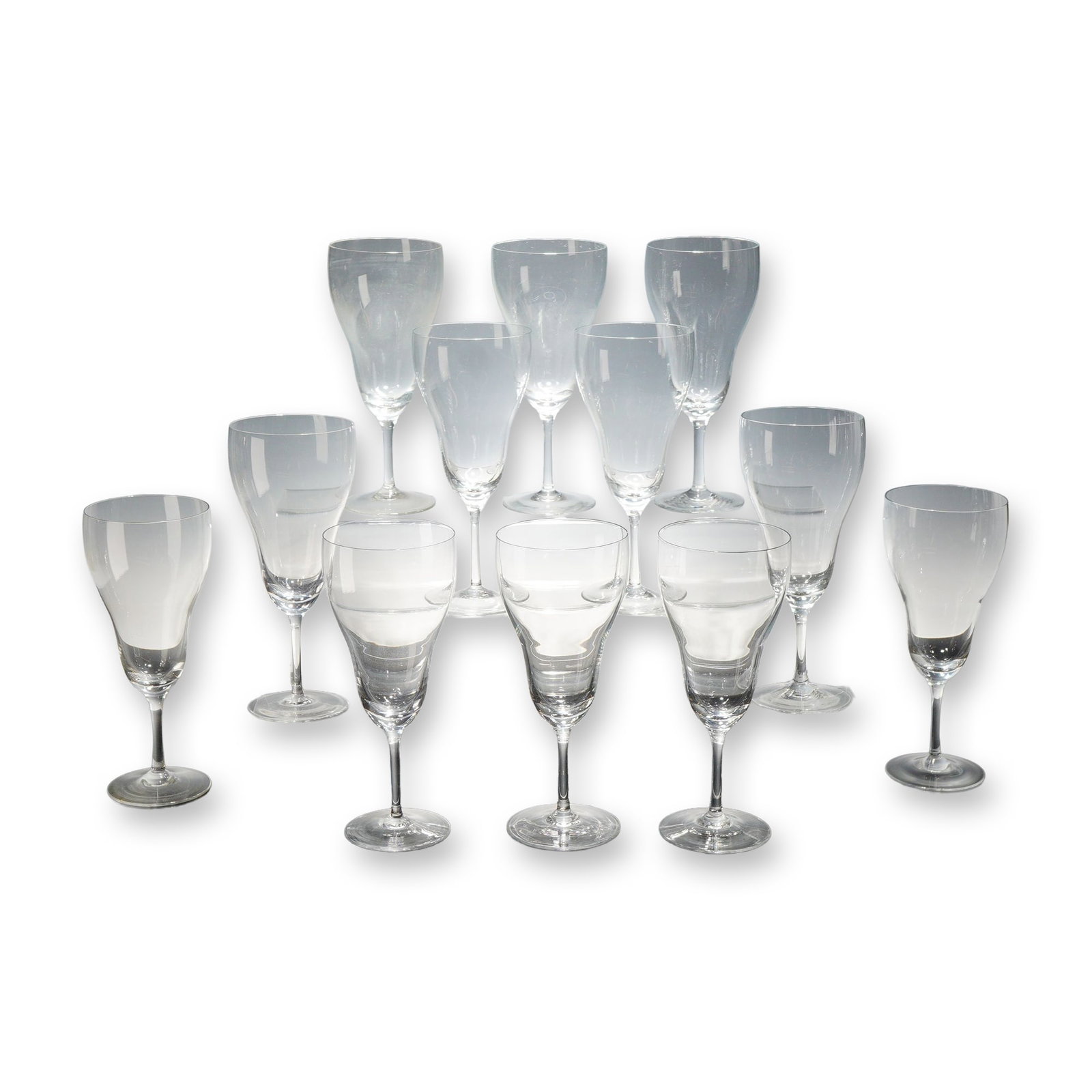 Twelve Rosenthal Etched Crystal Stemware Goblets, Romance II (1 of 4)
