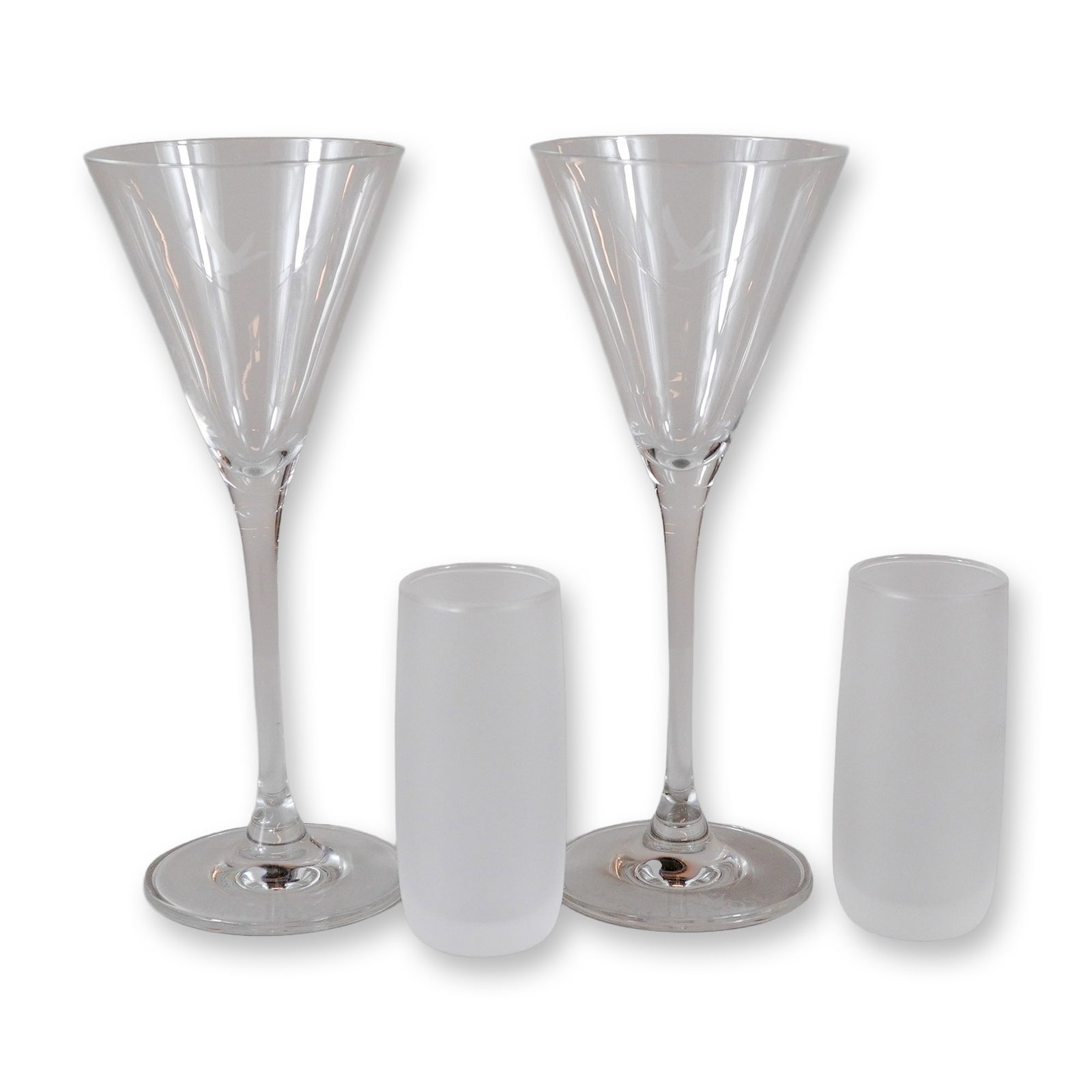 Set of Four Branded Grey Goose and Remy Martin Promotional Spirit Glasses (1 of 4)