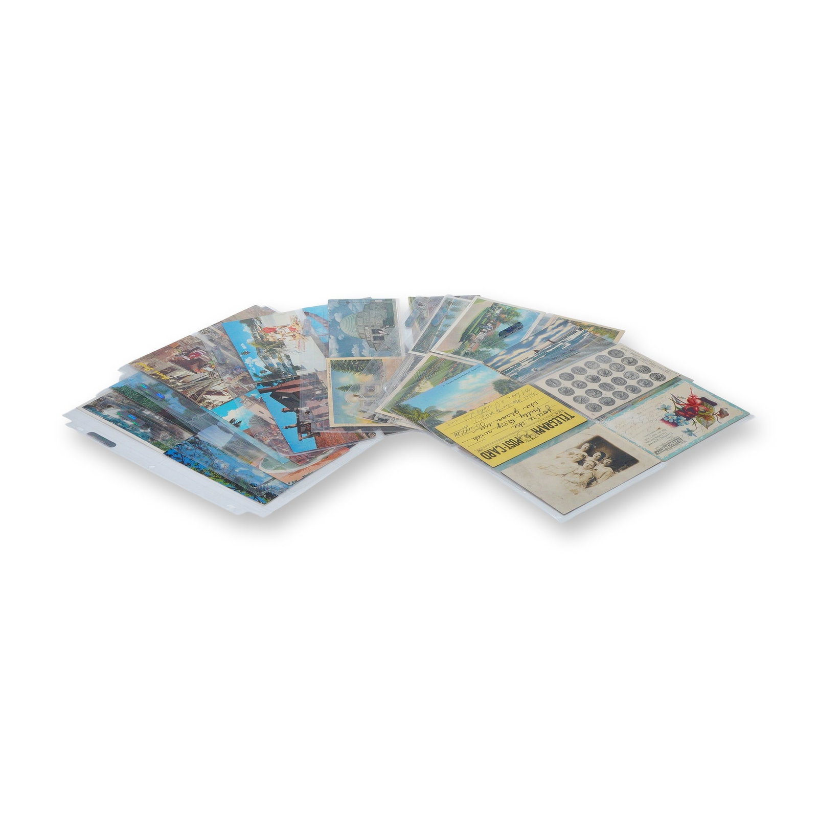 40pc Postcard Set US Landmarks Florida Hawaii Los Angeles: This 40-piece postcard set includes scenic and historical views from popular American tourist destinations such as Florida, Washington DC, Los Angeles, New Orleans, Hawaii and more. The collection