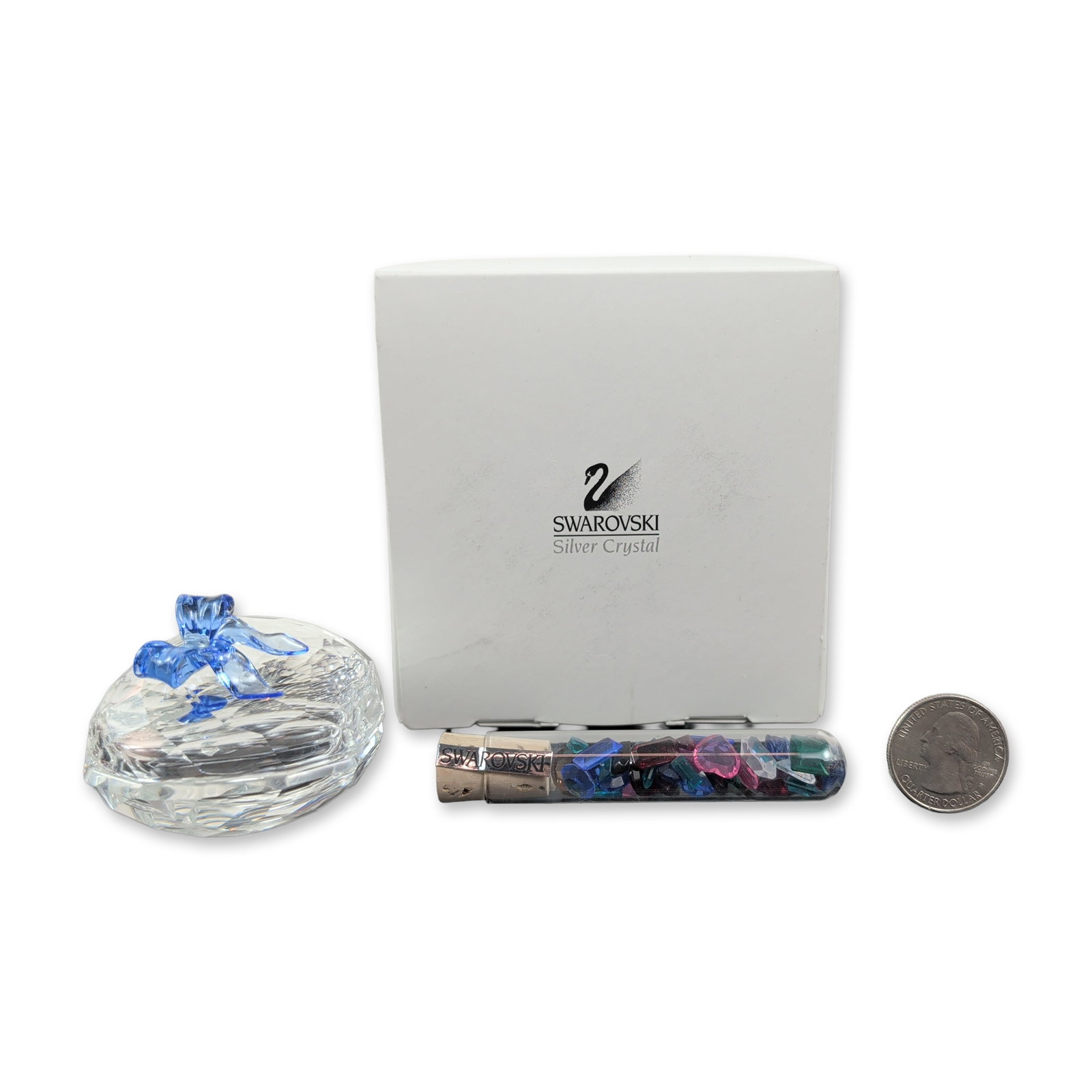 Swarovski Crystal Sweet Heart Jewel Box with Vial of Crystals (1 of 5)