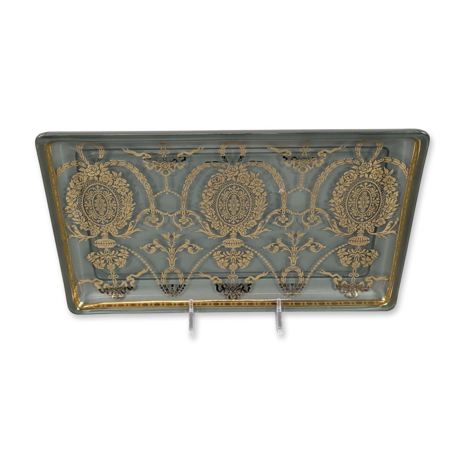 Dominis Reverse Painted Glass Tray (1 of 5)