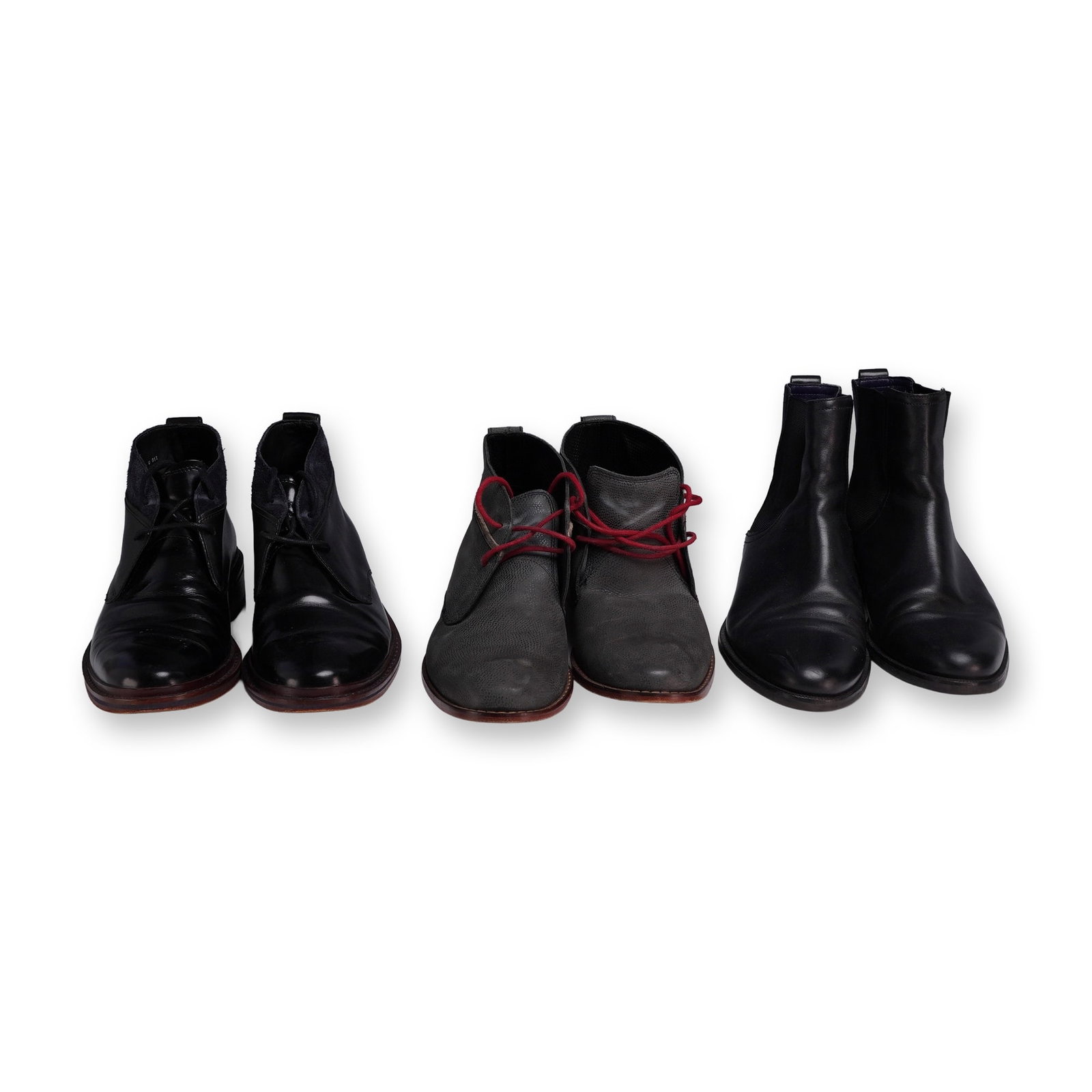 Three Pairs of Cole Haan Leather and Suede Boots (1 of 4)