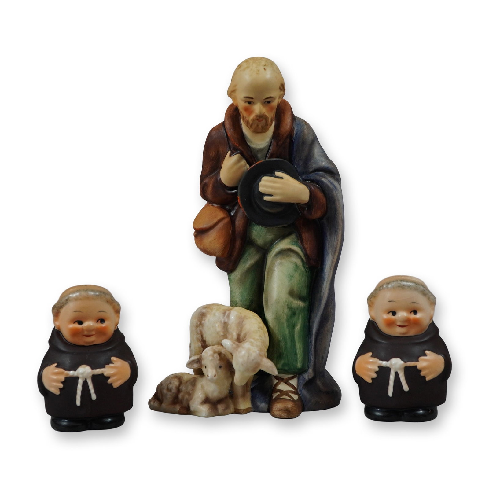 3pc Goebel Hummel Shepherd Figurine and Friar Tuck Seasoning Shakers (1 of 5)