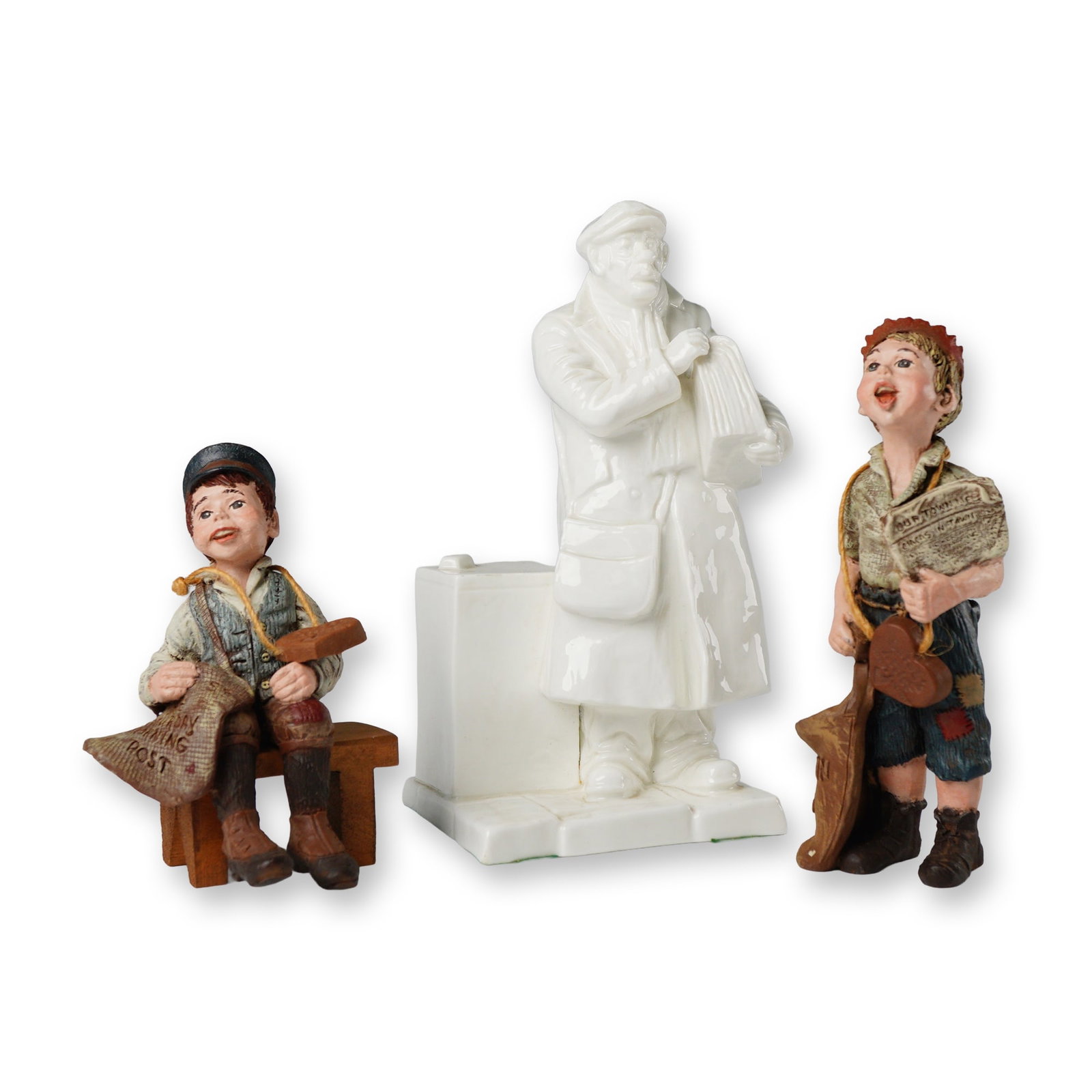 3 Collectible Figurines Sarah's Attic Newsboys & Franklin Figure (1 of 5)