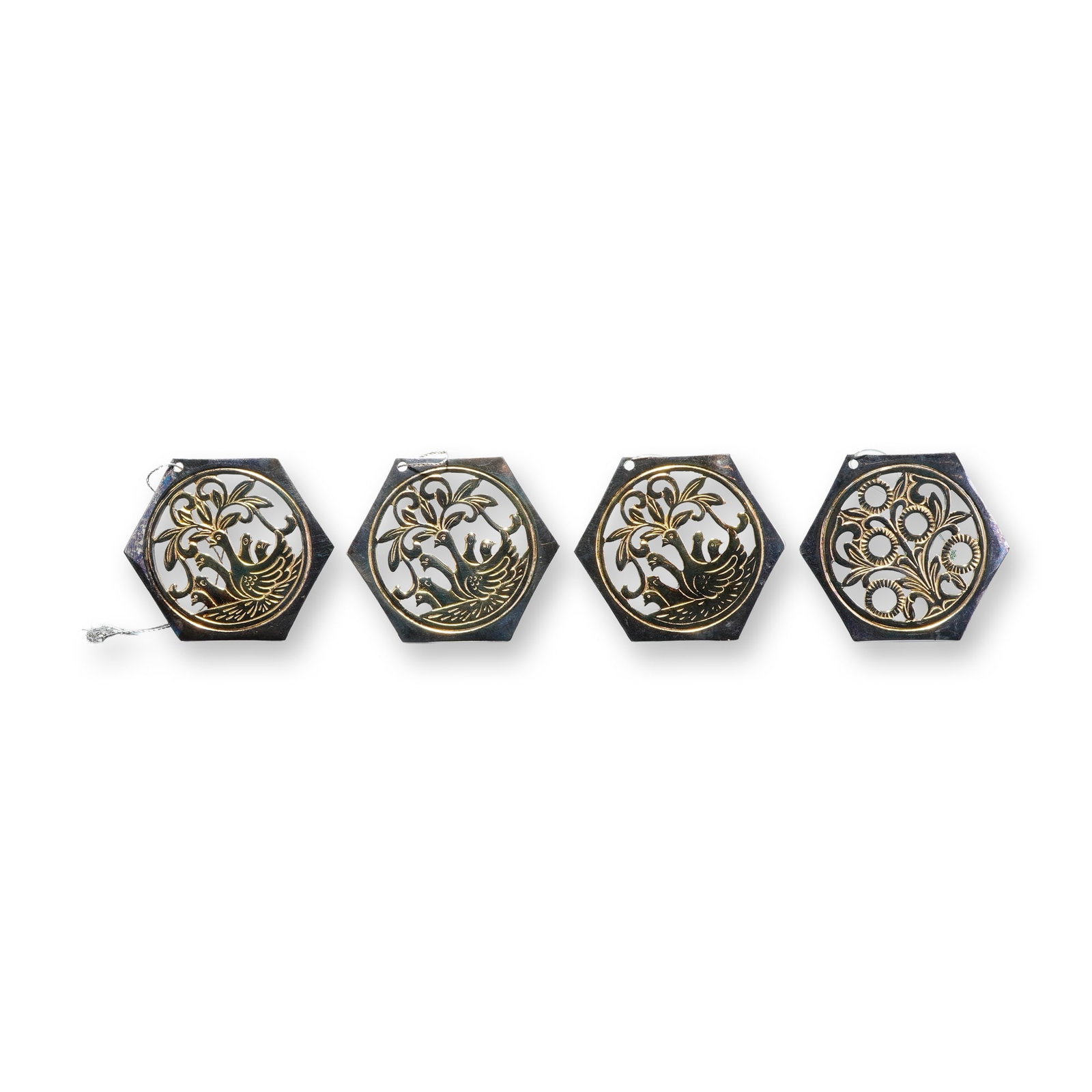 2 Sets of Reed & Barton 12 Days of Christmas Silverplate Ornaments (1 of 4)