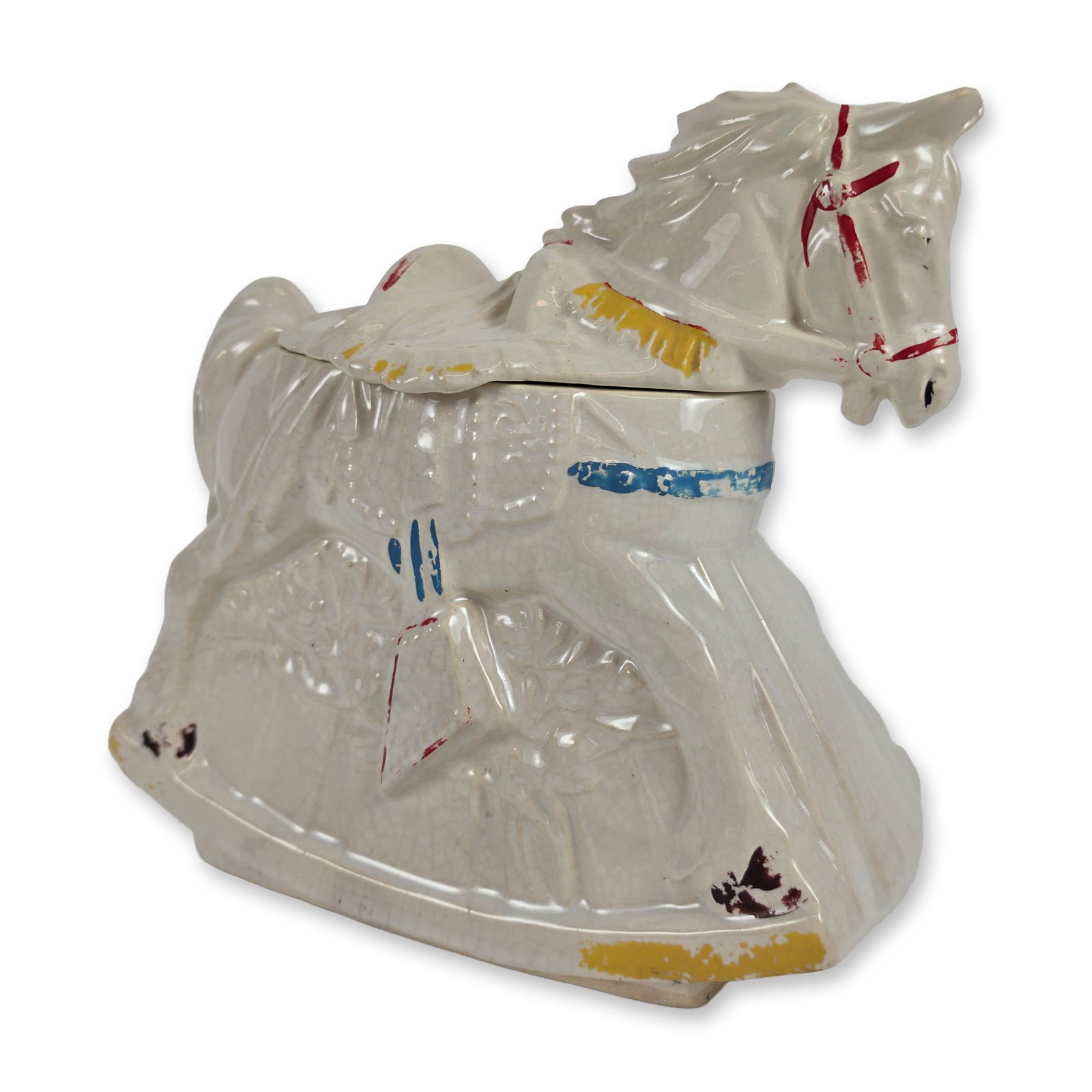 McCoy Ceramic Rocking Horse Cookie Jar (1 of 4)