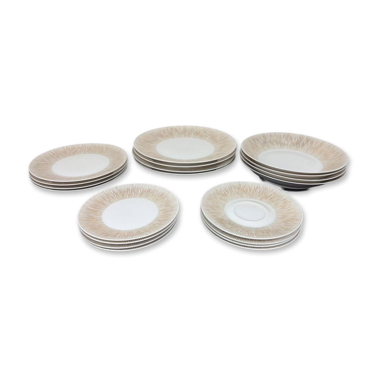 20pc Rosenthal Goldstrahlen Porcelain Dinnerware Set, Service for 4 (1 of 3)