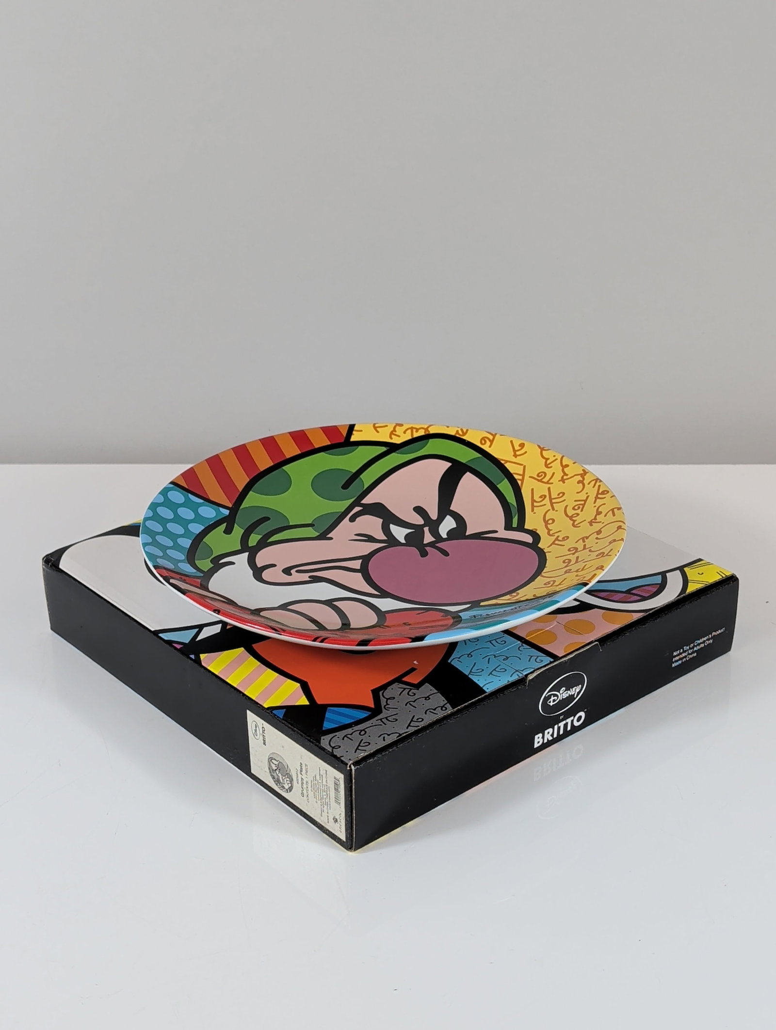 Disney by Britto Grumpy Ceramic Plate - 4