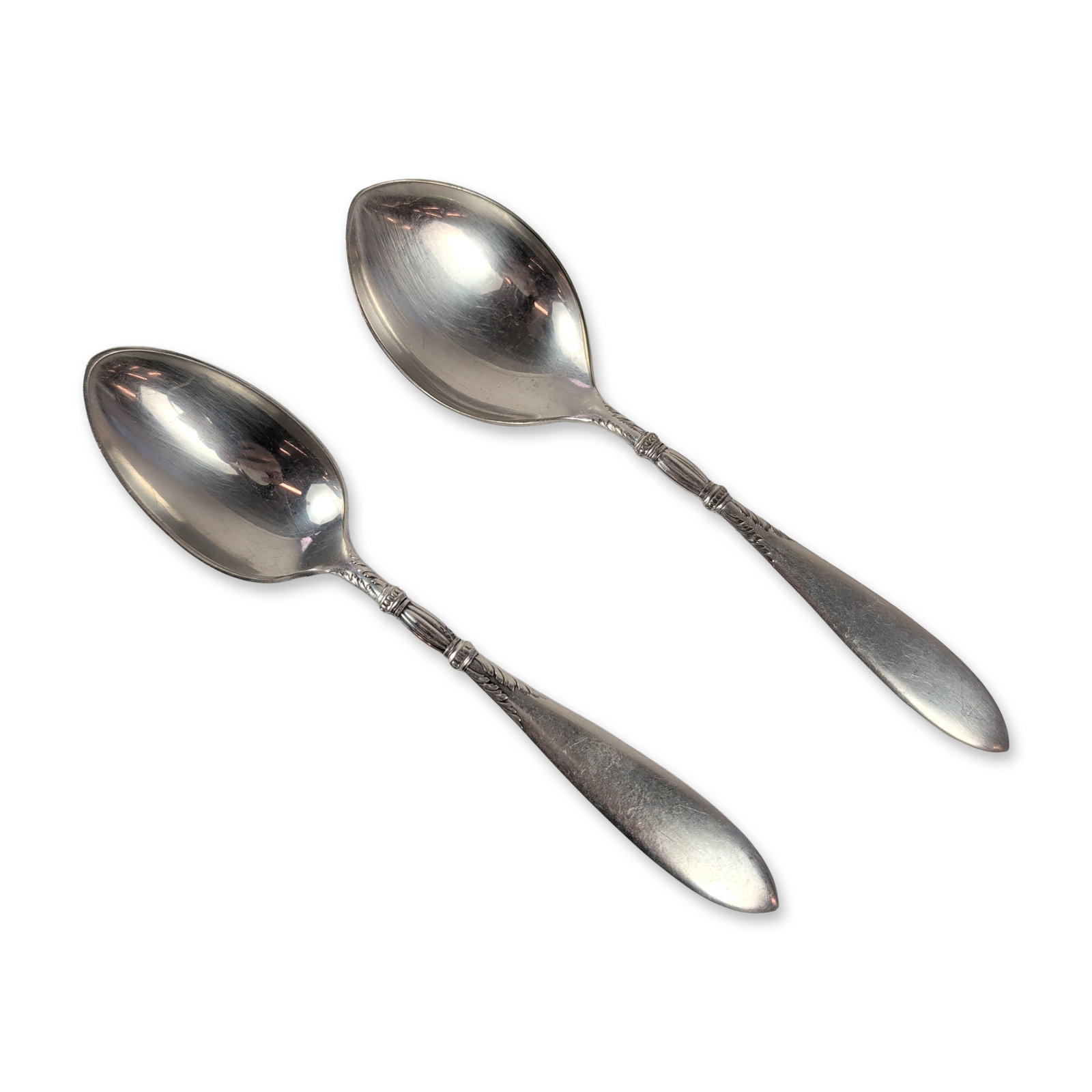 Pair of 1847 Rogers Bros St. Moritz Sterling Silver Spoons (1 of 3)