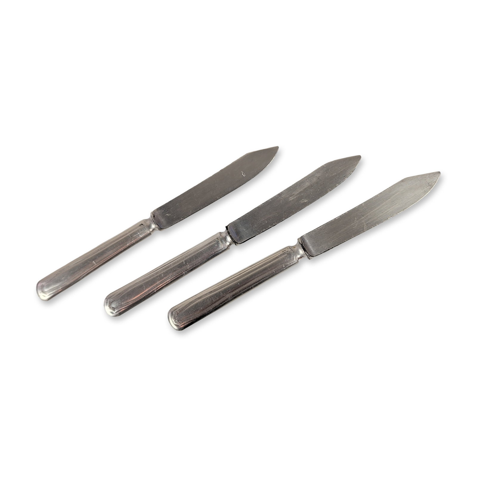 Trio of Wm. Rogers & Son Sterling Silver Fruit Knives (1 of 3)