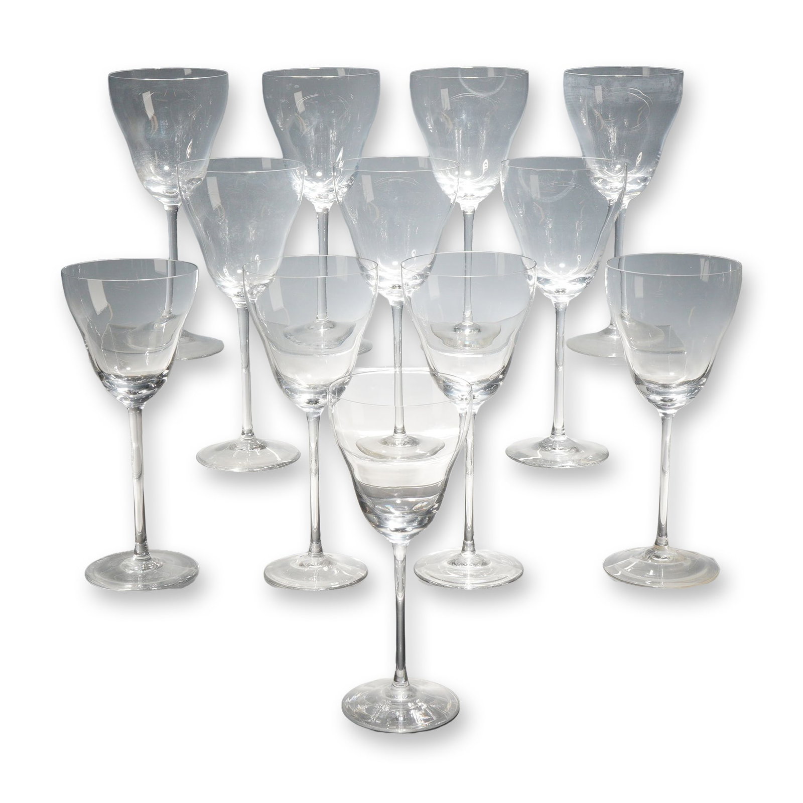 12pc Rosenthal Romance II Plain Crystal Wine Glasses (1 of 4)