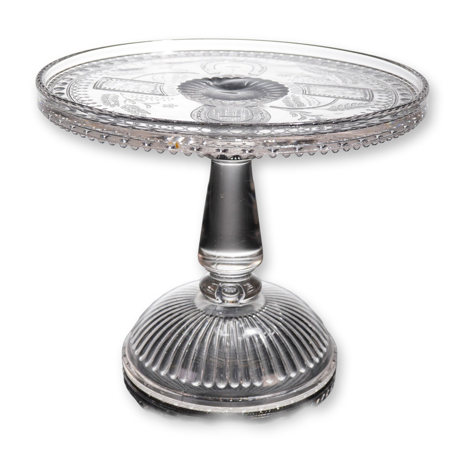 Adams & Company Good Luck Horseshoe Pedestal Cake Stand (1 of 3)