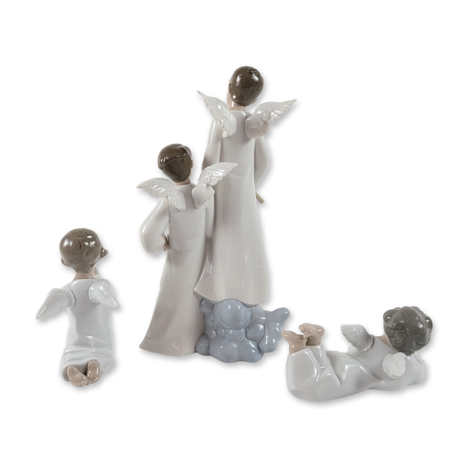 3pc Lladro and Nao Porcelain Angel Figures (1 of 4)