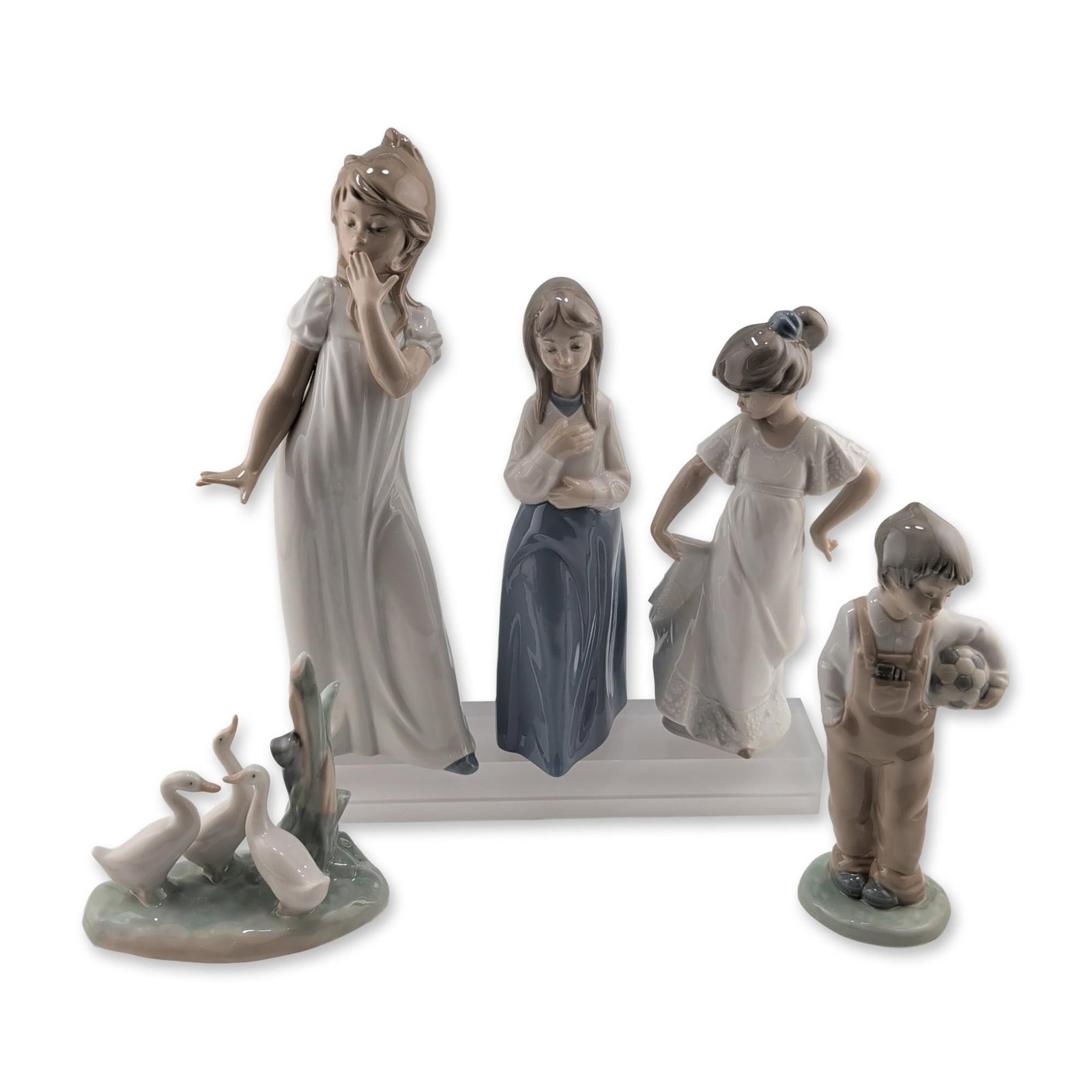 5pc NAO by Lladro Porcelain Figurines (1 of 5)