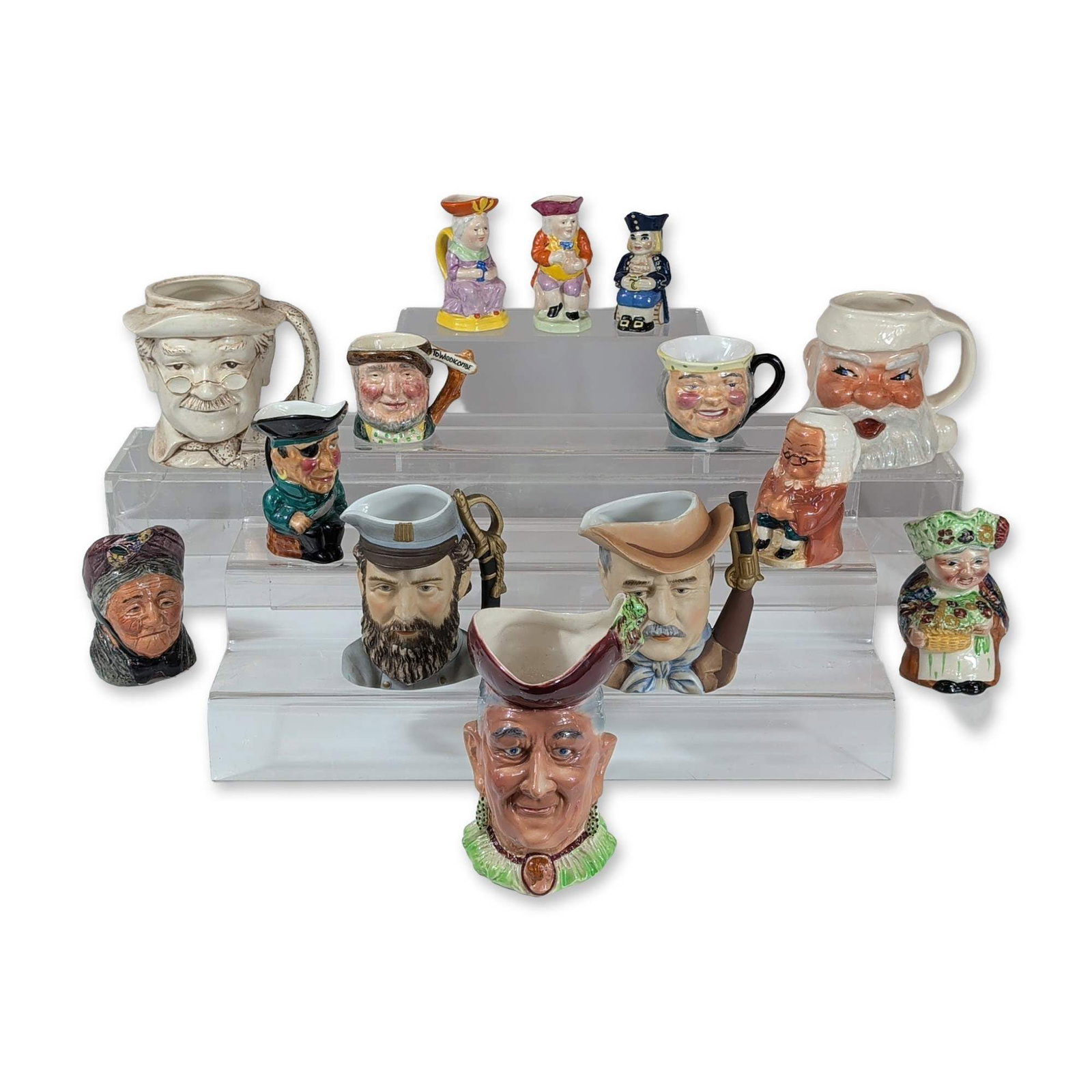 14pc English Ceramic Character and Toby Jugs (1 of 5)