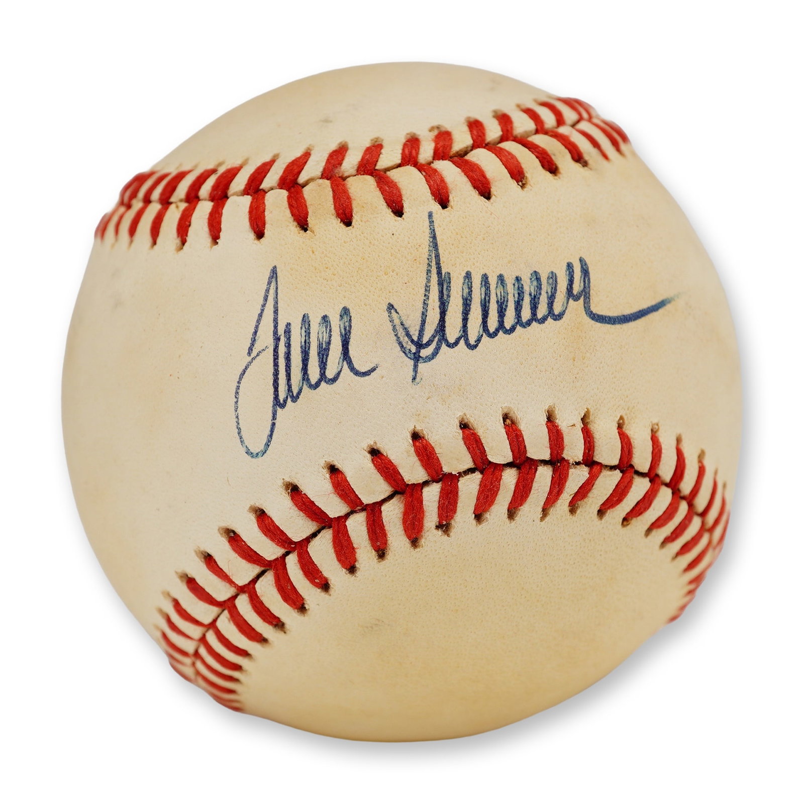 Tom Seaver Single-Signed Rawlings Official National League Baseball " PSA Authenticated: This is a premier single-signed baseball featuring the autograph of Hall of Fame pitcher and New York Mets legend Tom Seaver. Known as "Tom Terrific," Seaver was a three-time Cy Young Award winner and