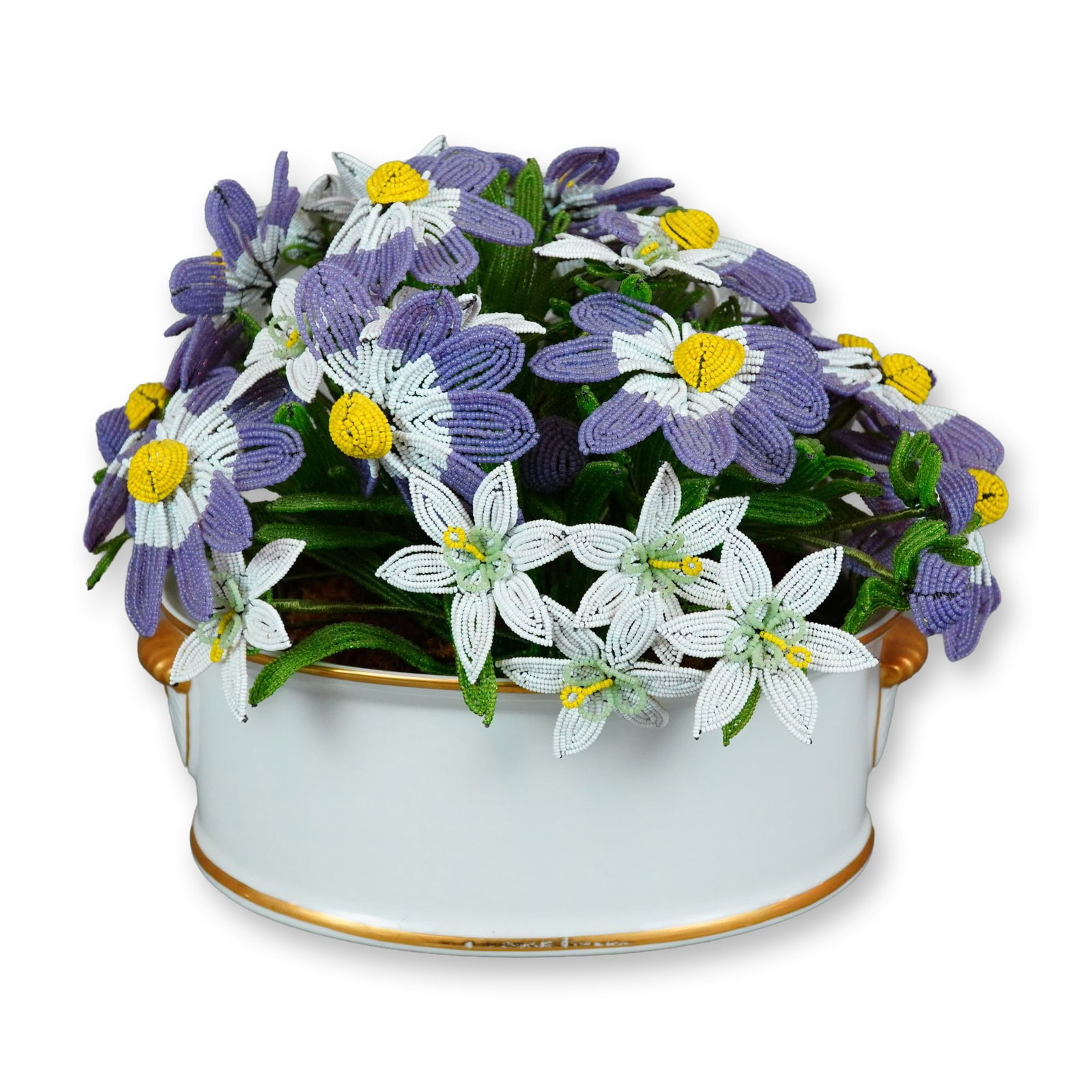 Andrea by Sadek Beaded Flower Porcelain Arrangement (1 of 3)