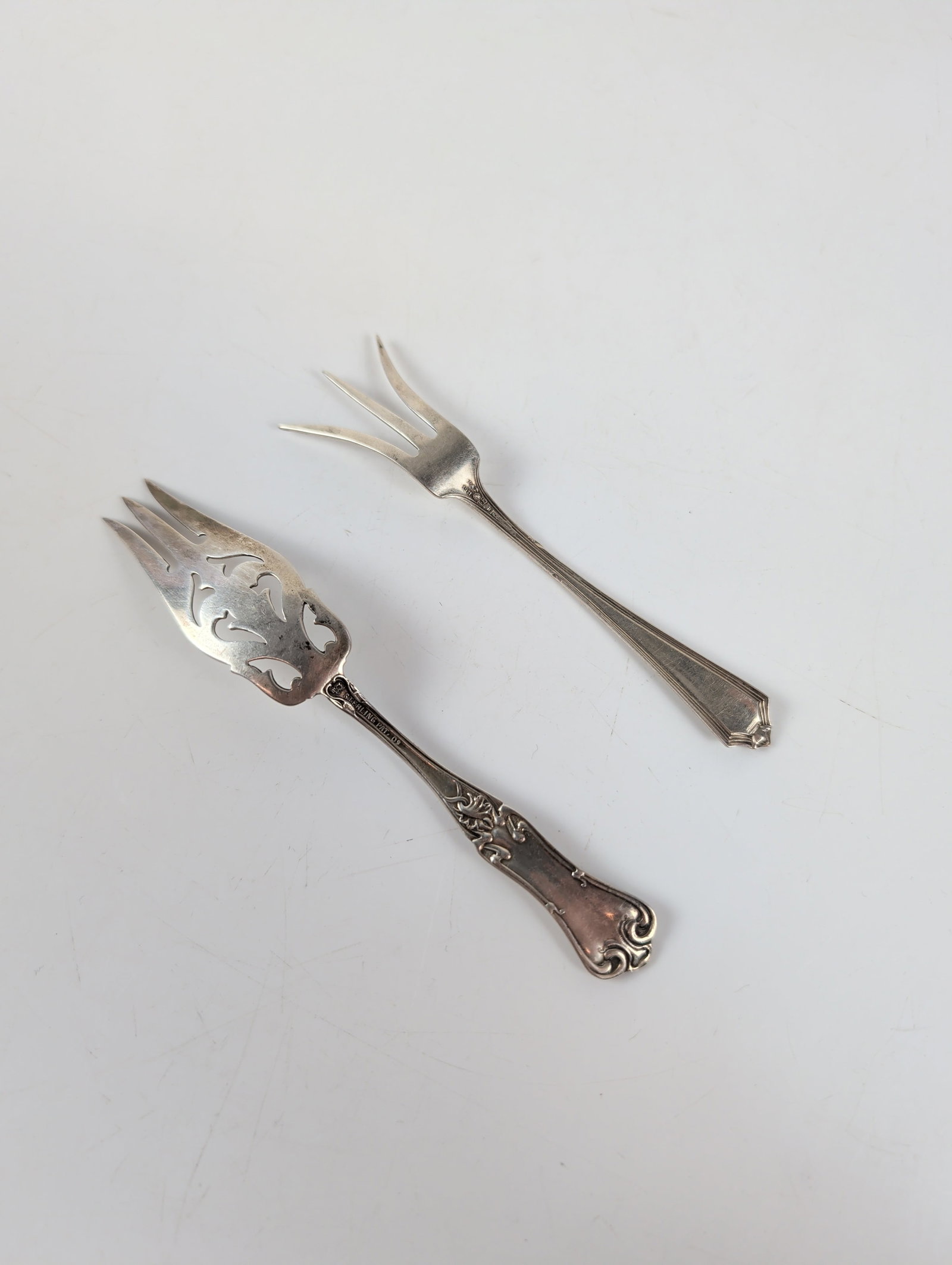 2pc Sterling Silver Serving Forks includes Gorham - 2