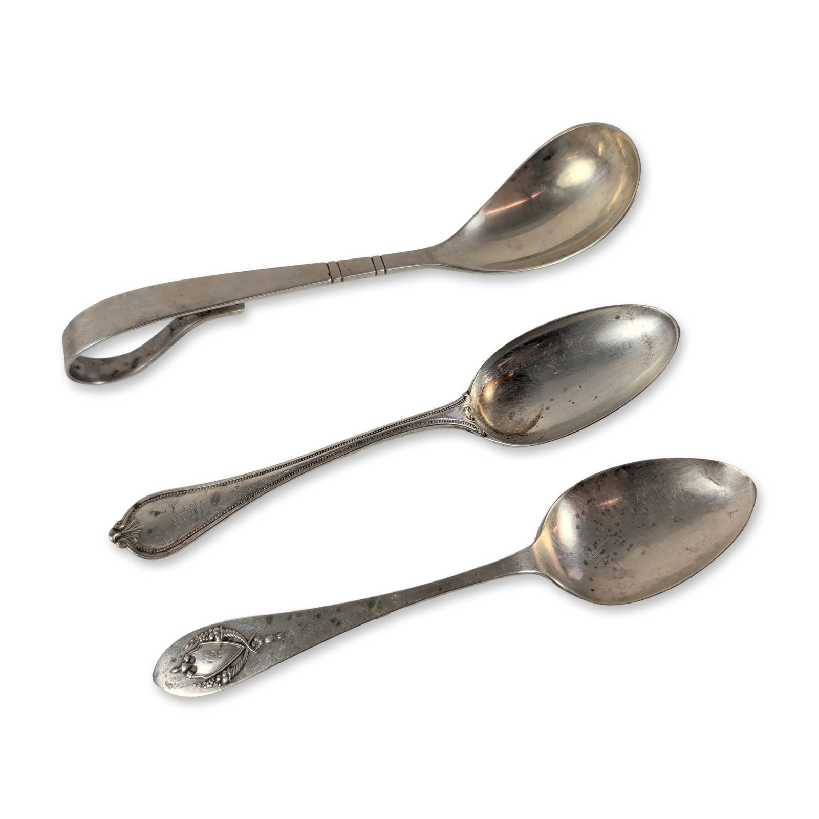 3pc Sterling Silver Spoons includes Porter Blanchard & Lunt (1 of 5)