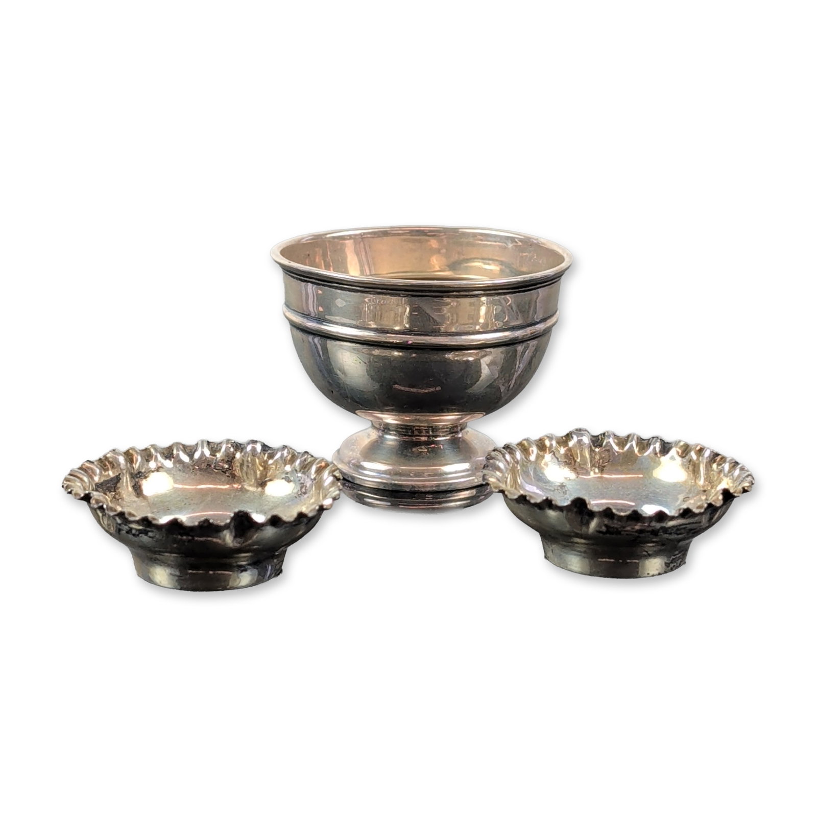 Trio of English Late Victorian Sterling Silver Table Articles (1 of 5)