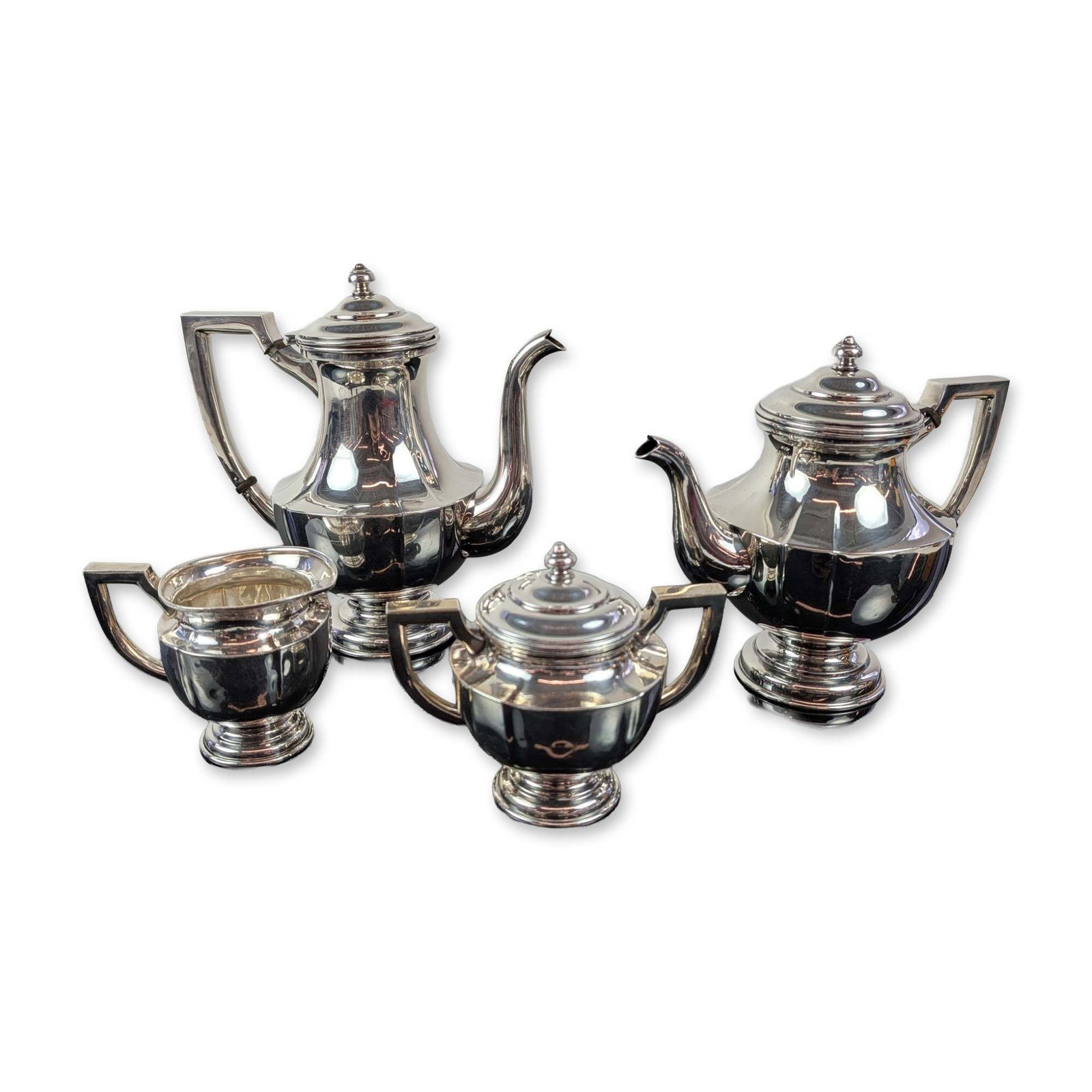 Mid-Century Japanese Sterling Silver Tea and Coffee Service (1 of 3)