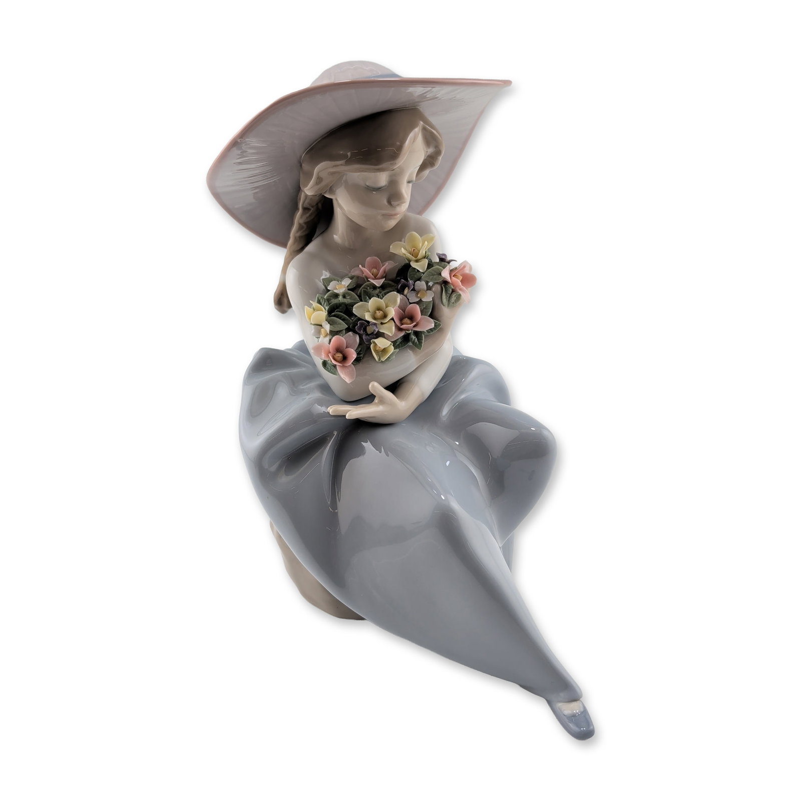 Lladro Fragrant Bouquet Porcelain Figurine (1 of 3)
