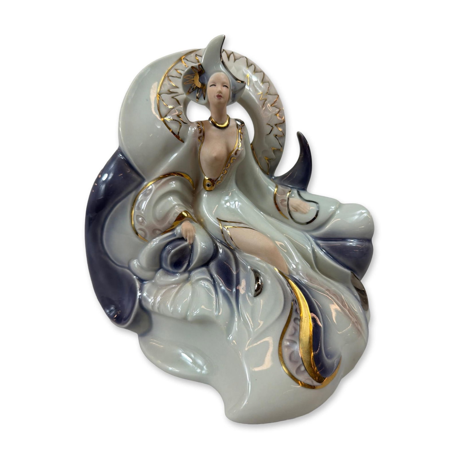 Galos Diseno Porcelain Art Deco Woman Figurine (1 of 5)