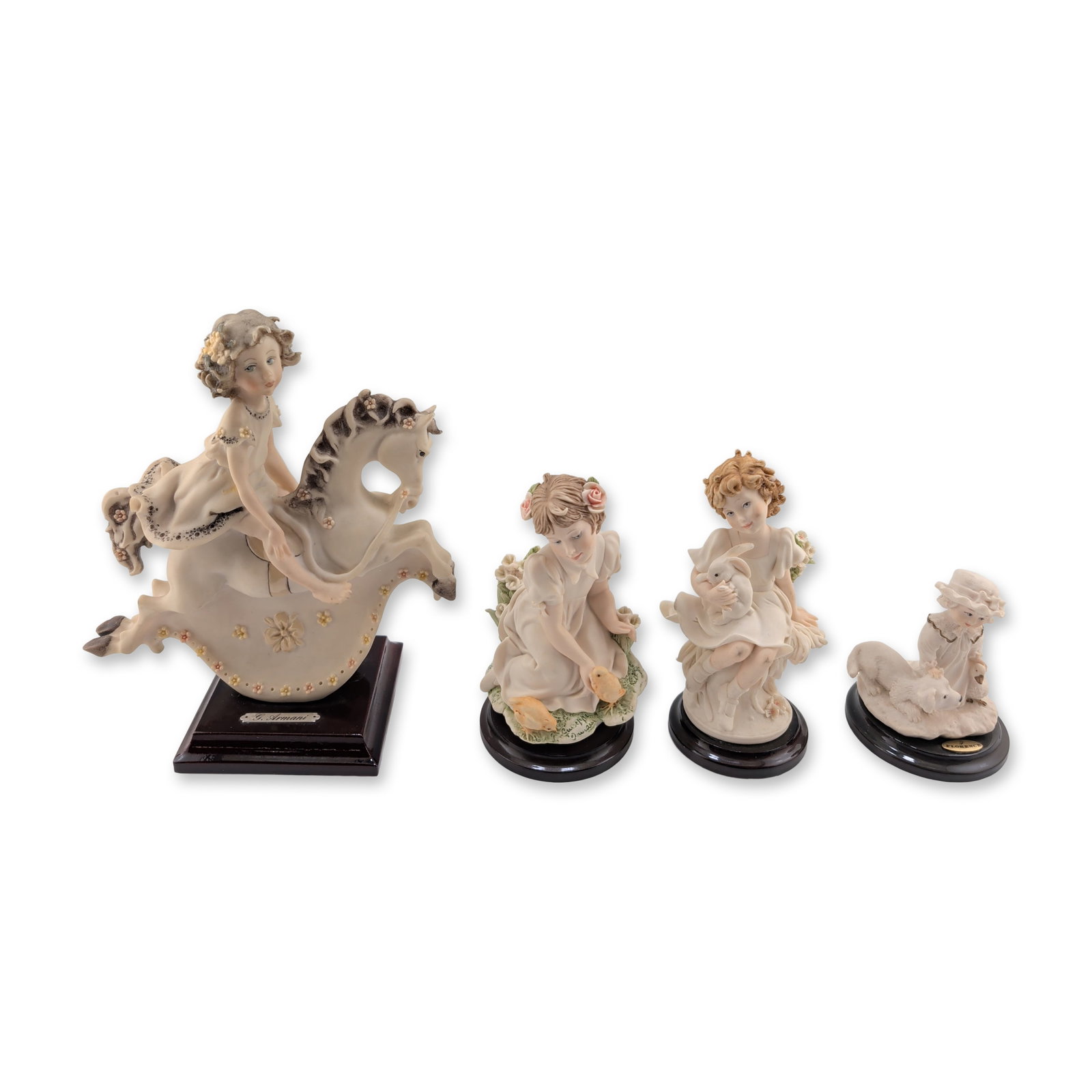 4pc Giuseppe Armani Florence Sculture d'Arte Porcelain Figurines (1 of 4)