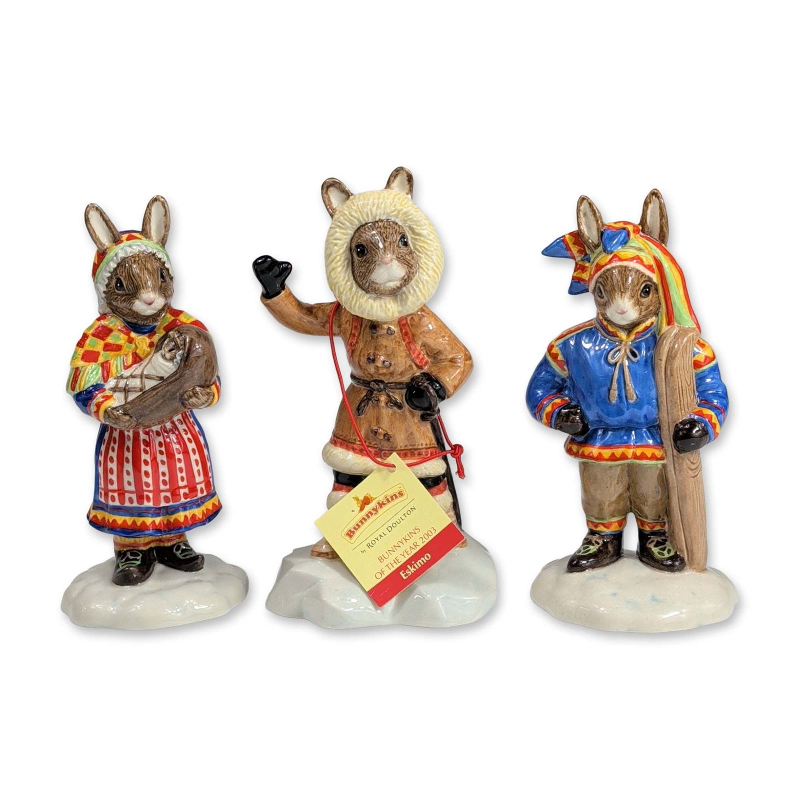 3pc Royal Doulton Bunnykins Porcelain Figurines (1 of 3)