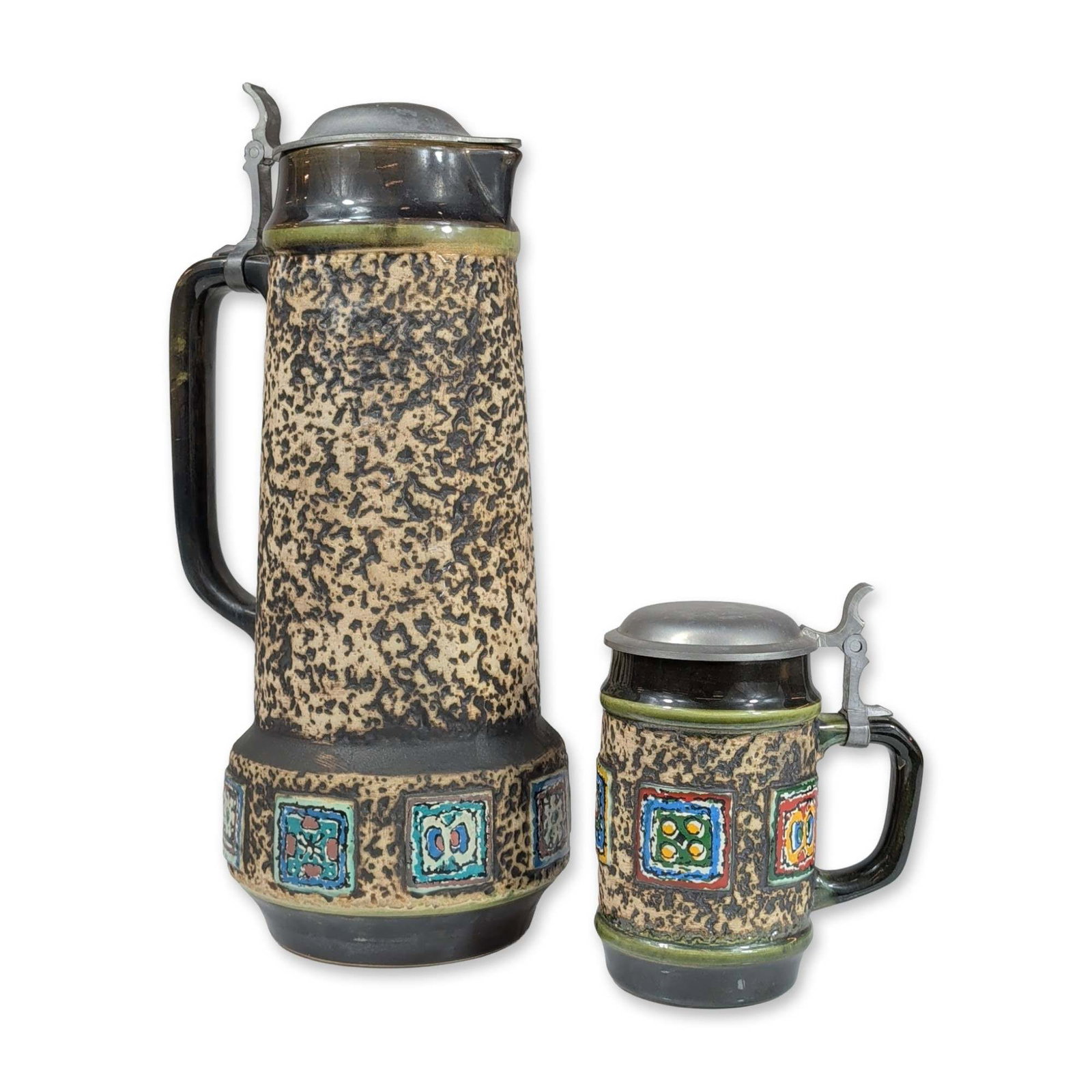2pc West German Fat Lava Stein Set (1 of 4)