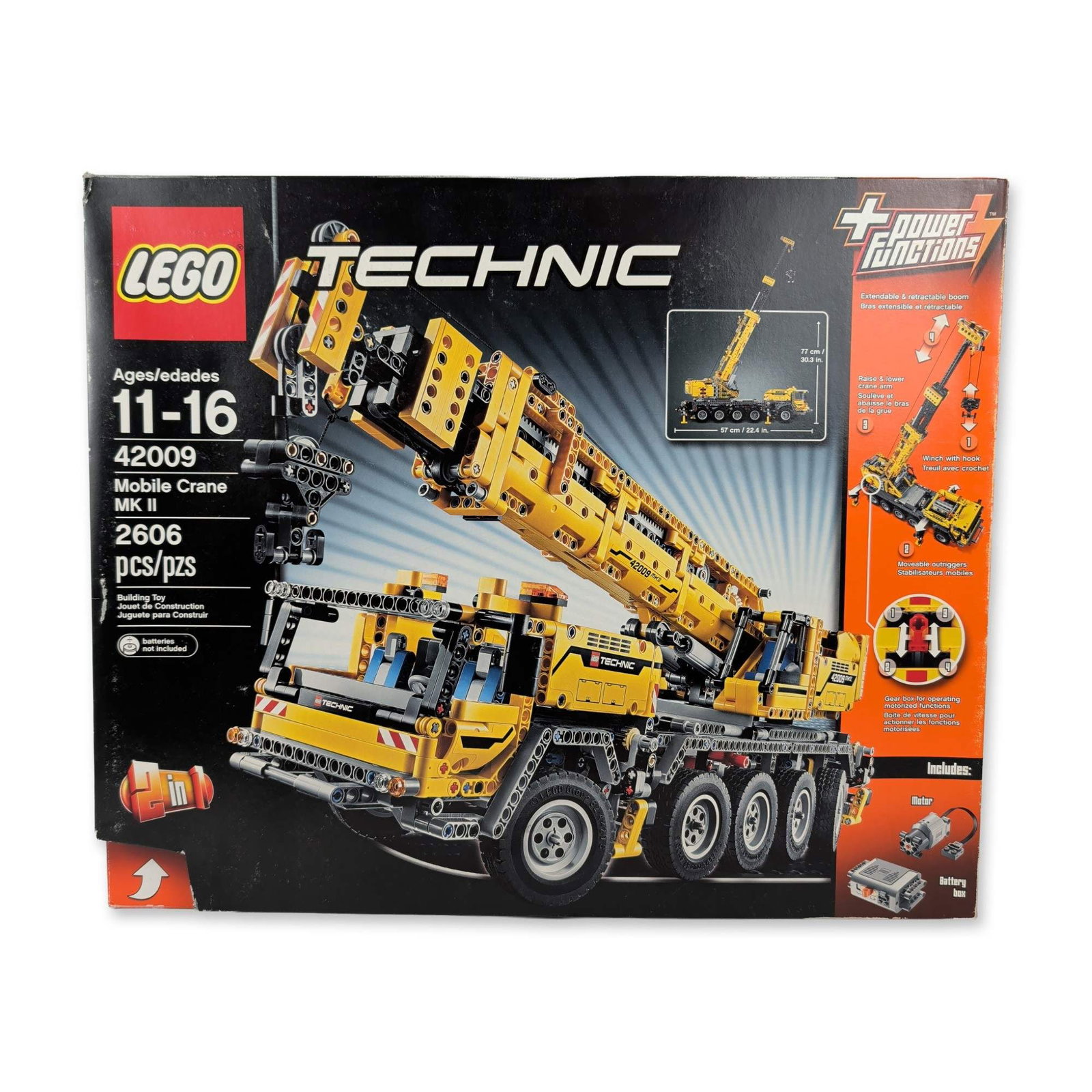 LEGO Technic 42009 Mobile Crane MK II Building Set includes Battery Box (1 of 3)