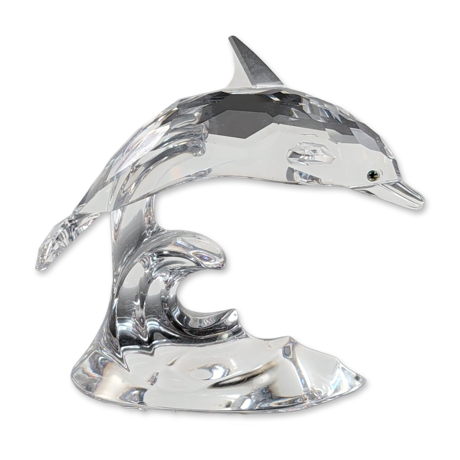 Swarovski Crystal Dolphin on Wave Figurine (1 of 5)
