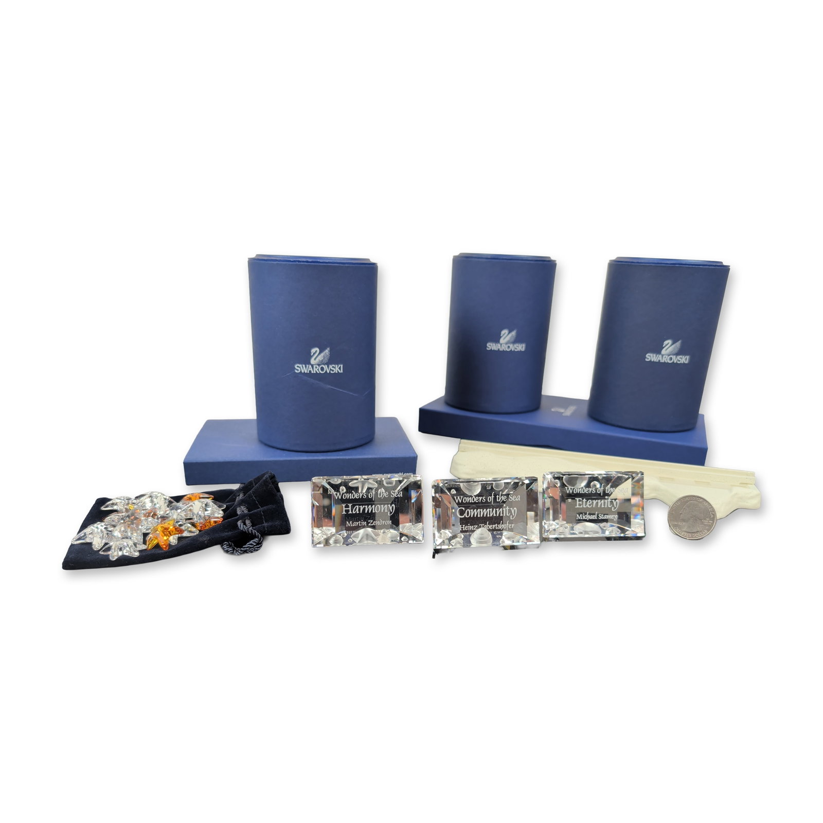 5pc Swarovski Wonders of the Sea Crystal Plaque, Starfish, and LED Base Collection (1 of 4)