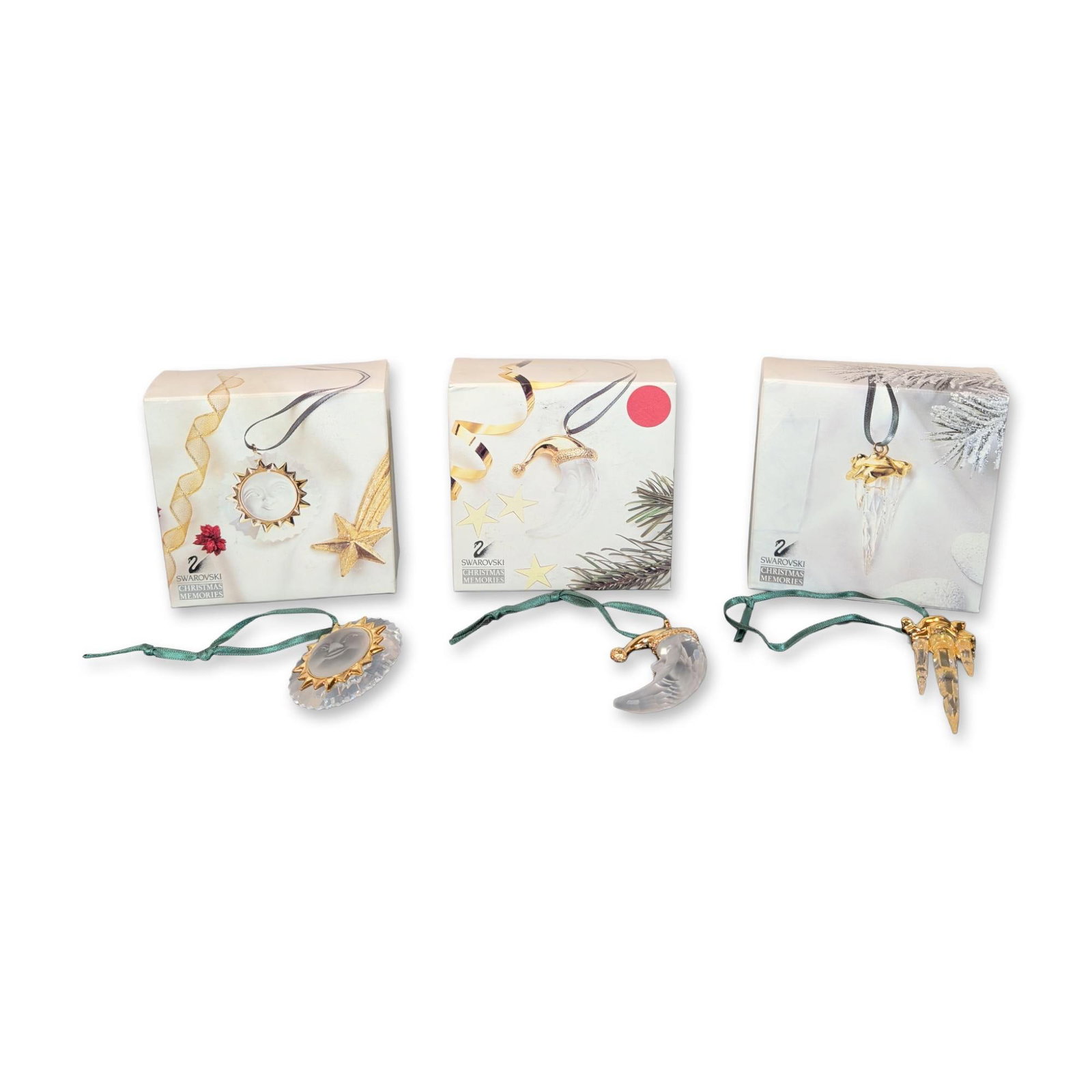 3pc Swarovski Crystal Christmas Memories Ornaments (1 of 4)