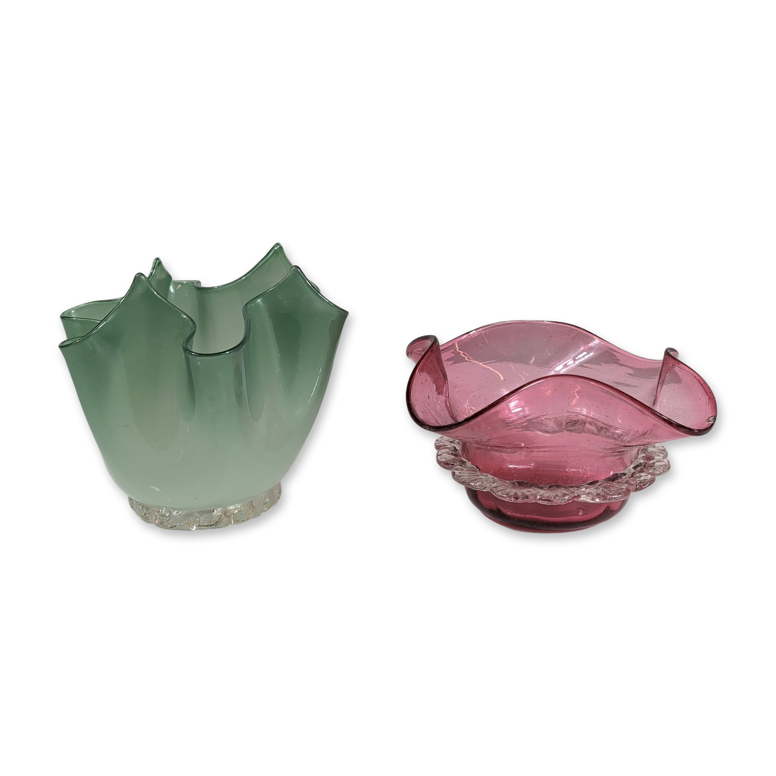 Pair of American Art Glass Bowls (1 of 4)