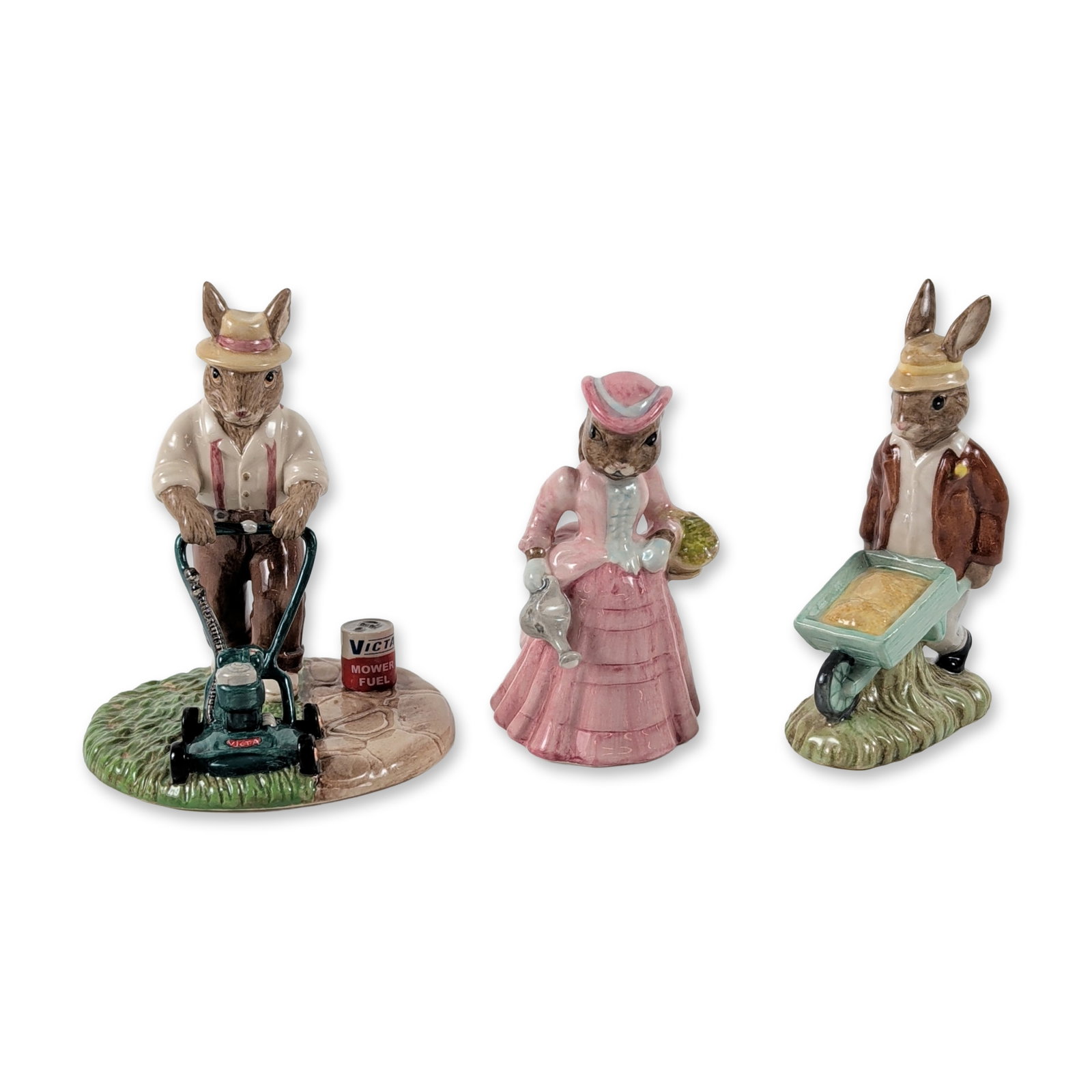 3pc Royal Doulton Bunnykins Porcelain Figurines (1 of 4)