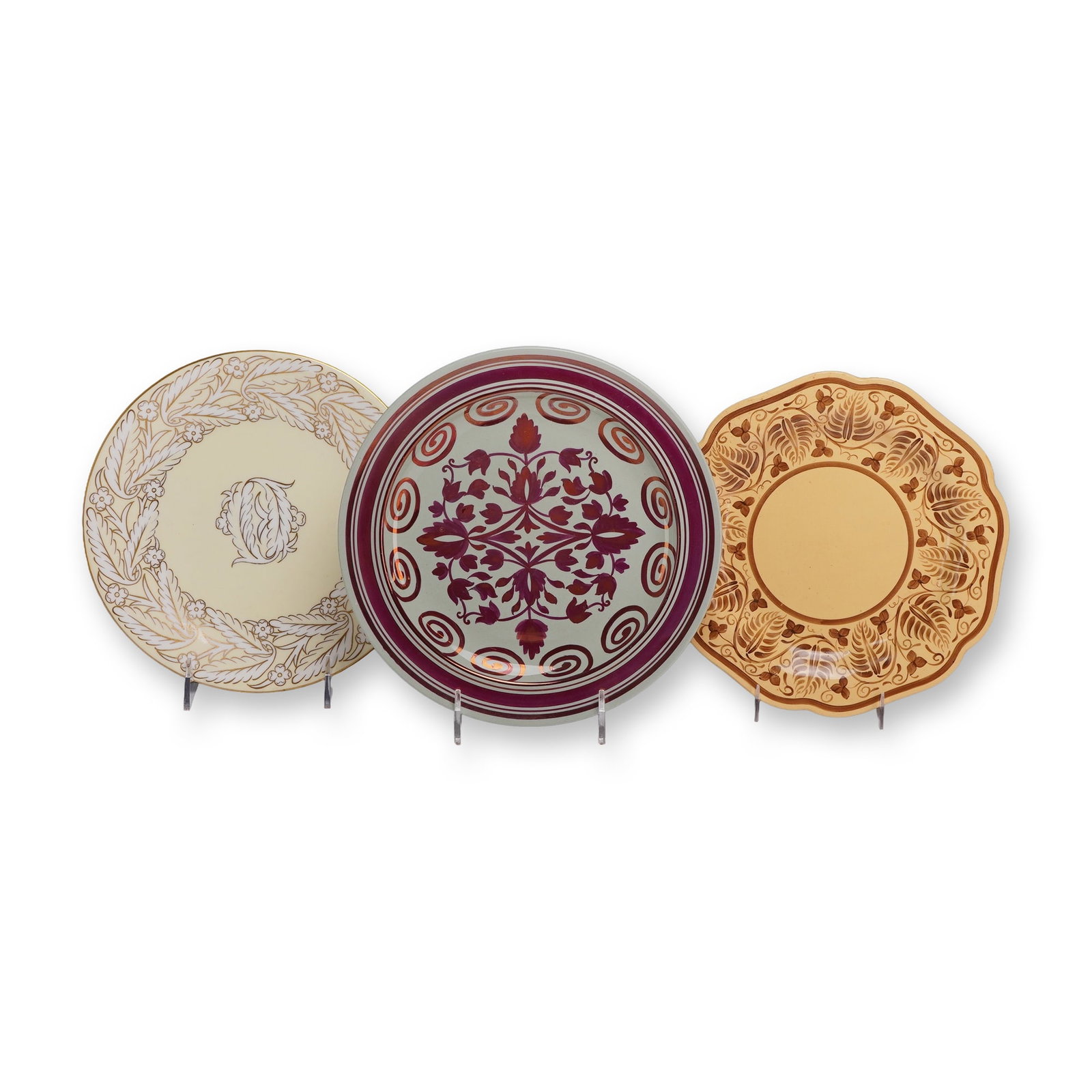 Three Wedgwood Ceramic Decorative Plates from the Rubin Collection, circa 1930 (1 of 3)