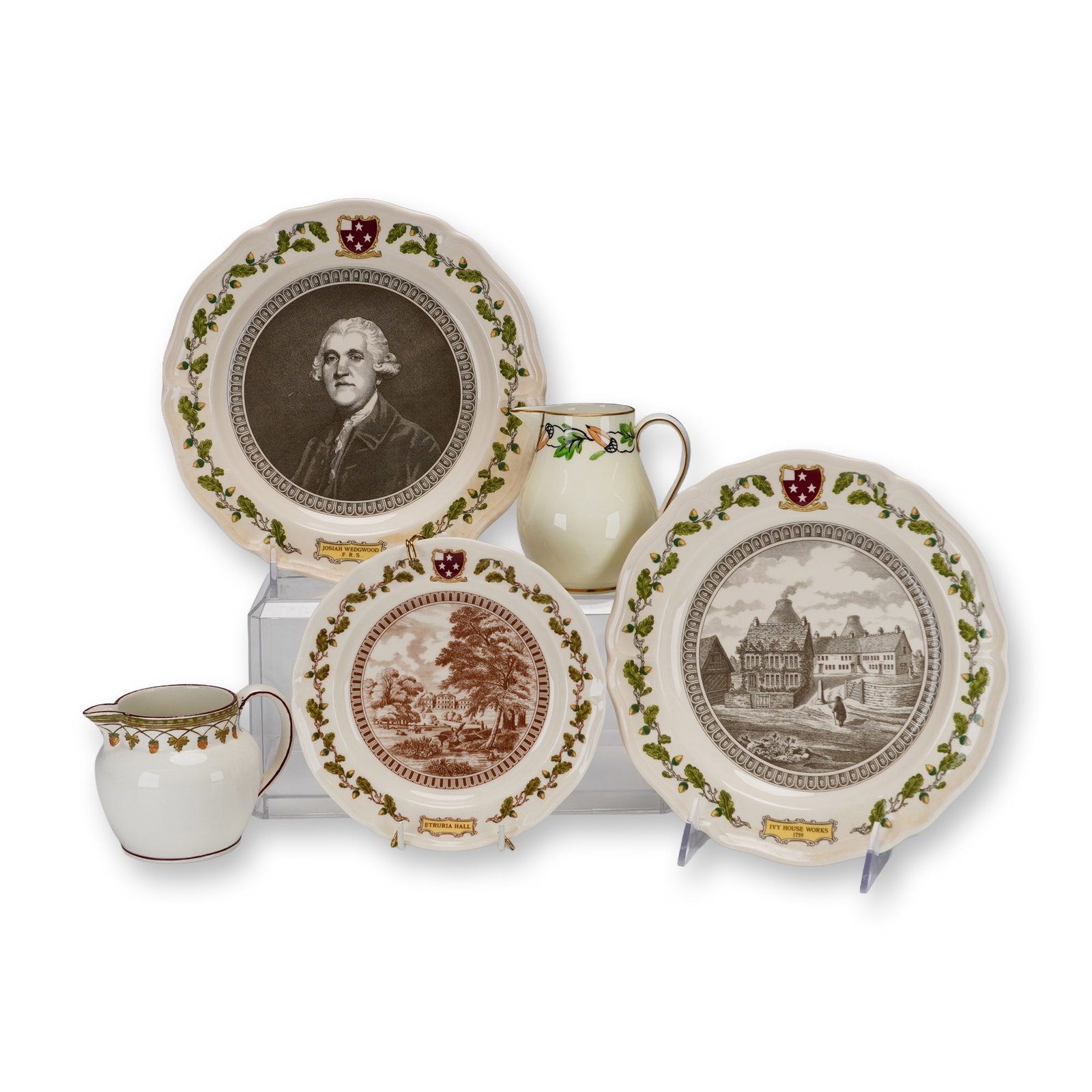 5pc Collection of Wedgwood 225th Anniversary Commemorative Creamware Items (1 of 3)