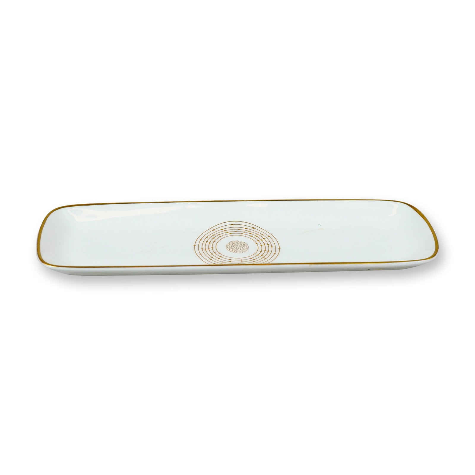 Wedgwood Bone China United Kingdom Atomic Energy Authority Commemorative Tray: This rectangular bone china tray with rounded corners was manufactured by Wedgwood in Barlaston, England for the Production Group of the United Kingdom Atomic Energy Authority. It features a white gro