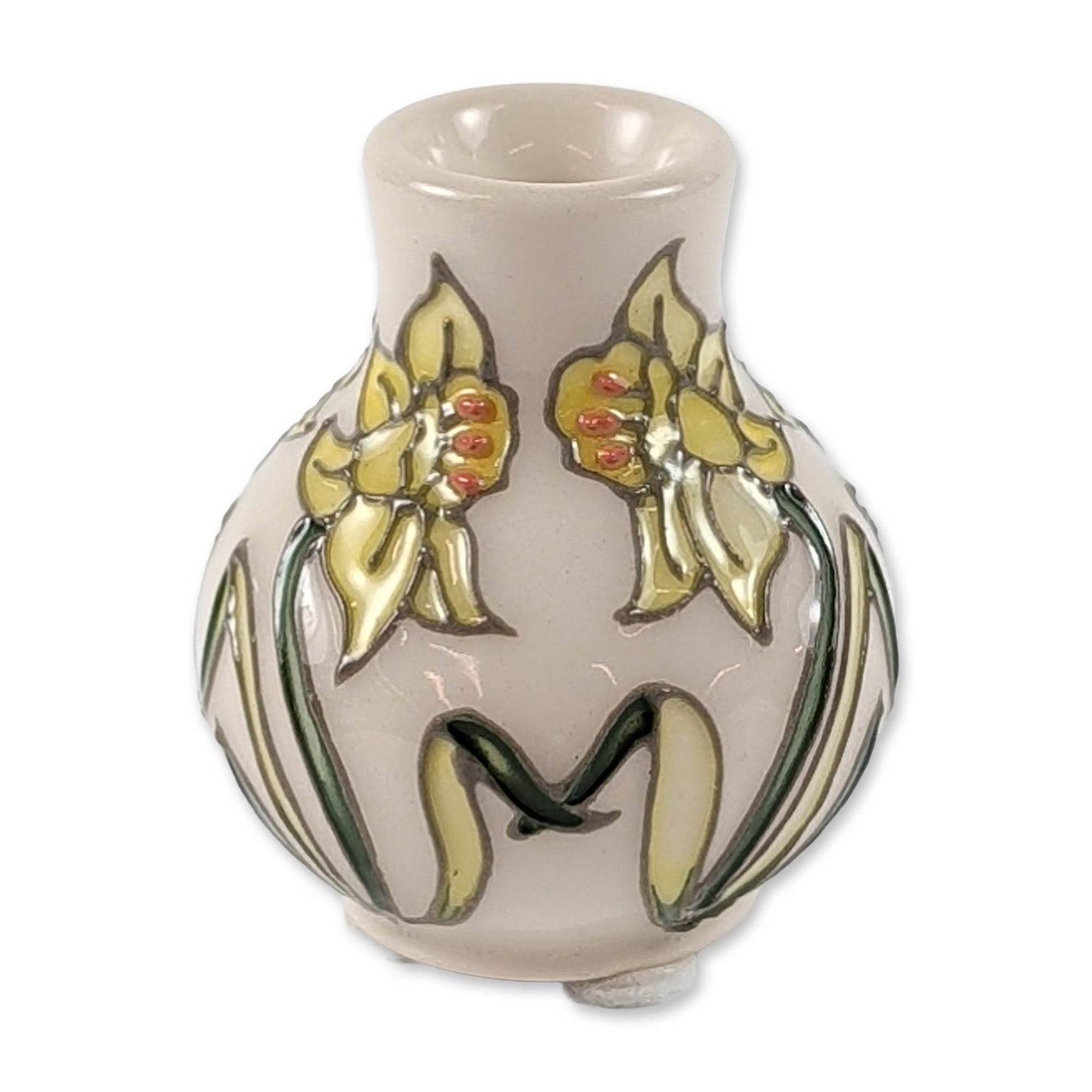 Moorcroft Miniature Daffodil Vase (1 of 4)
