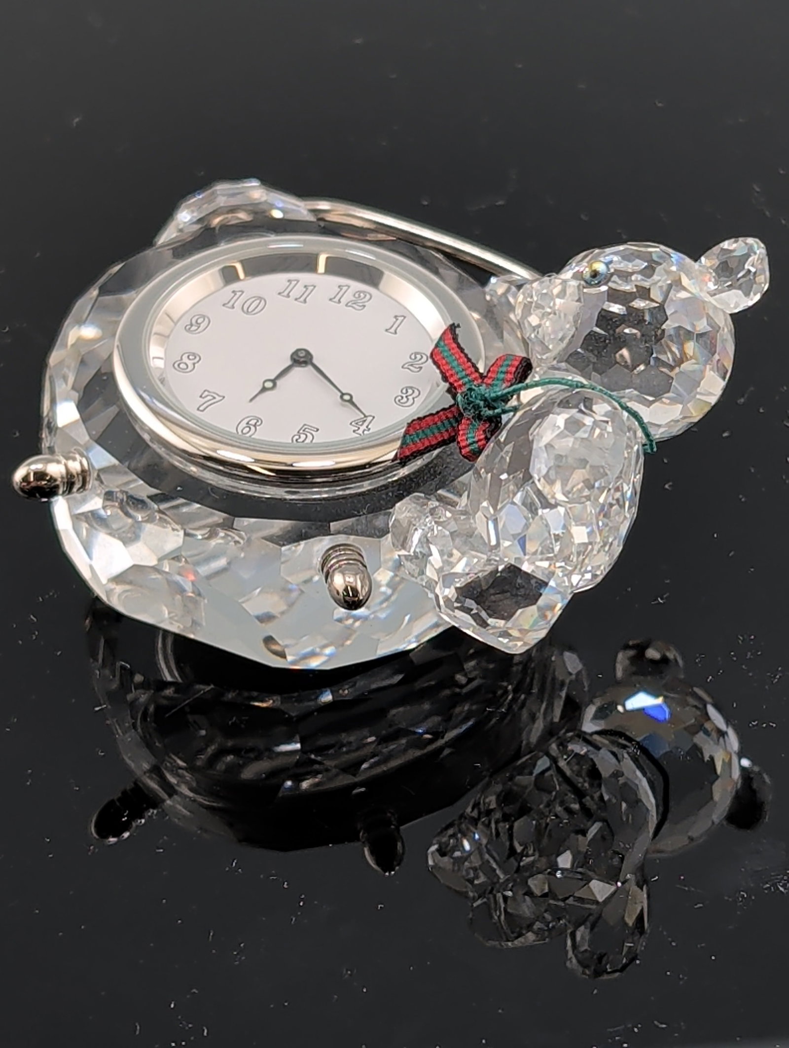 Swarovski Kris Bear Crystal Table Clock - 3