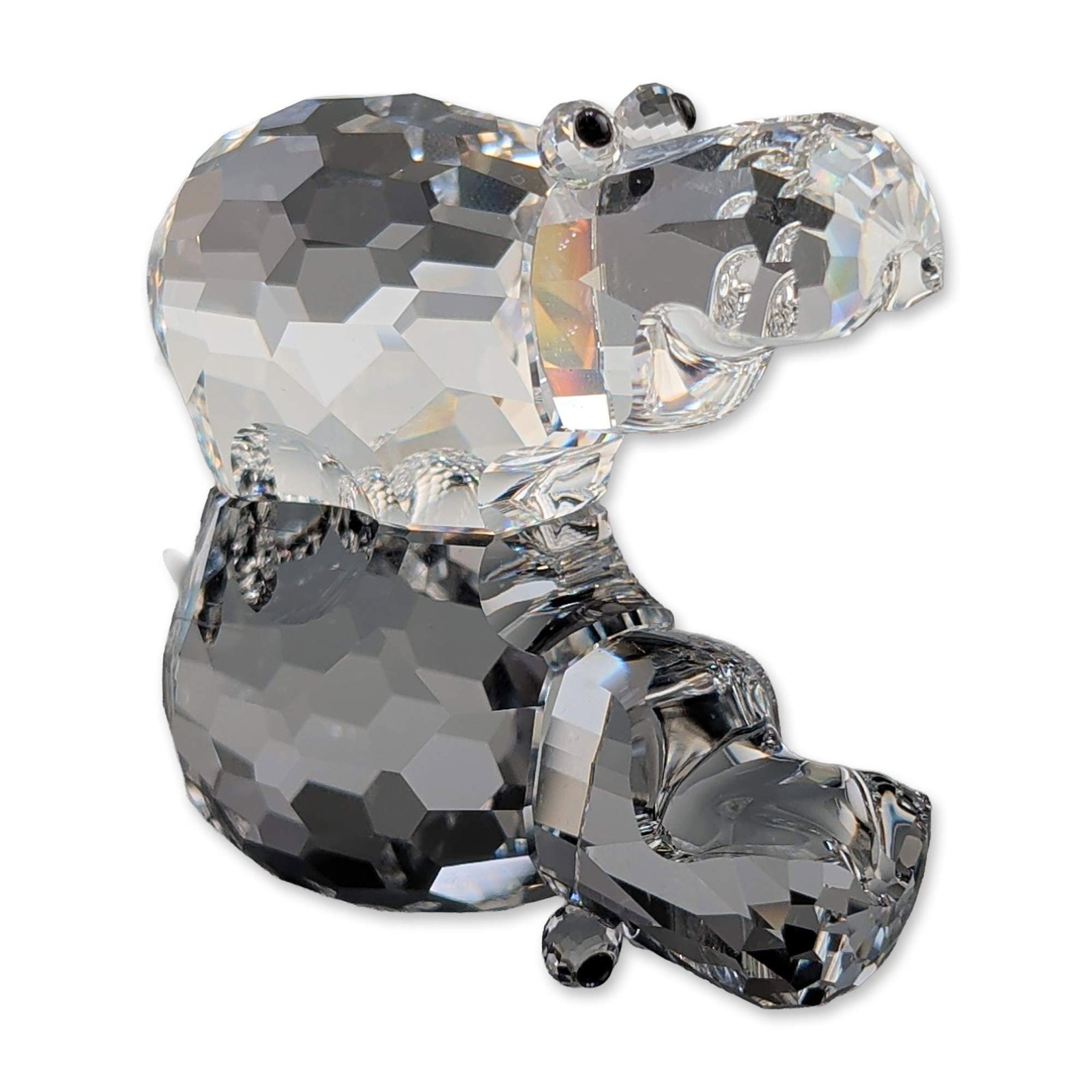 Swarovski Signed Crystal Hippopotamus Figurine (1 of 5)