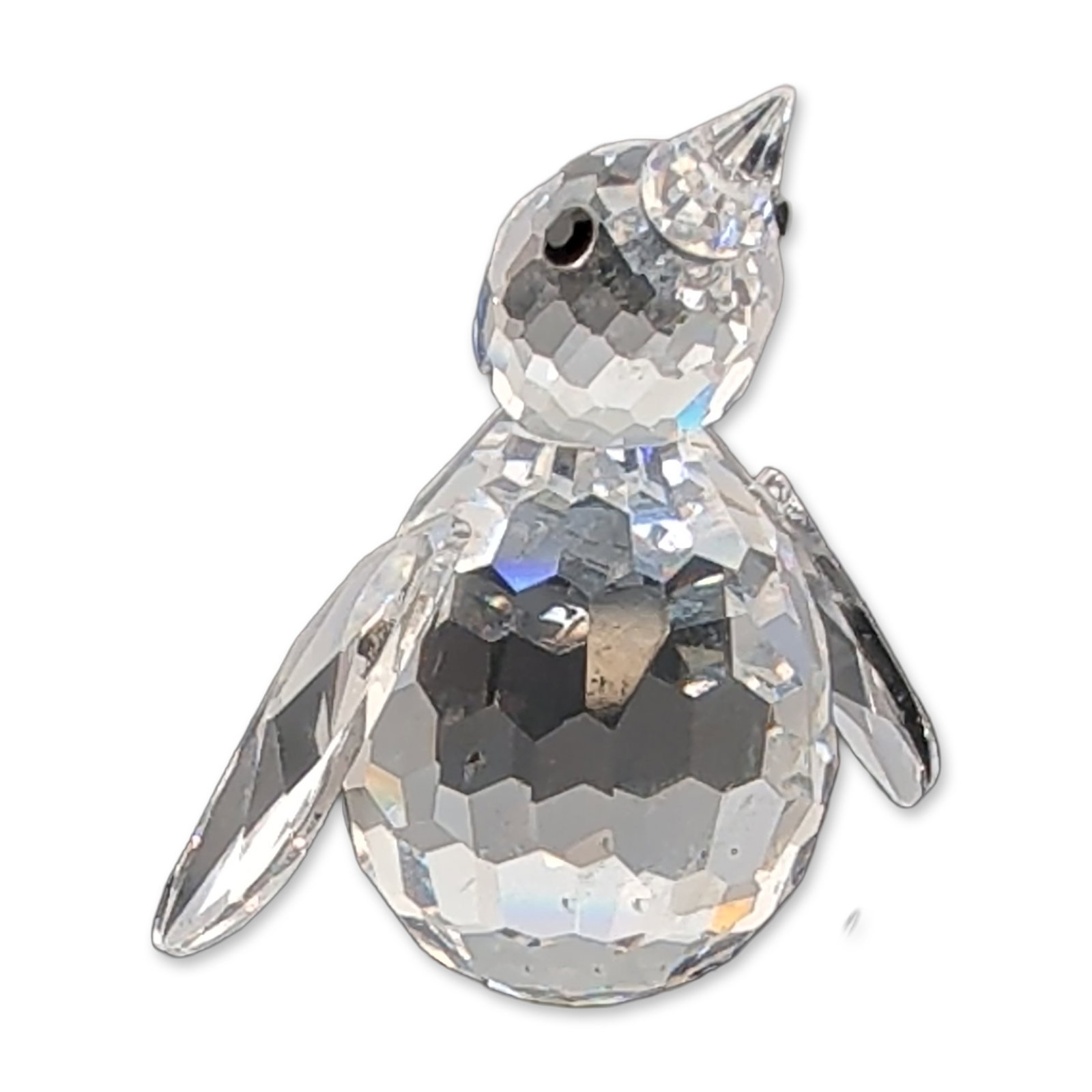 Swarovski Silver Crystal Faceted Mini Penguin Figurine (1 of 4)