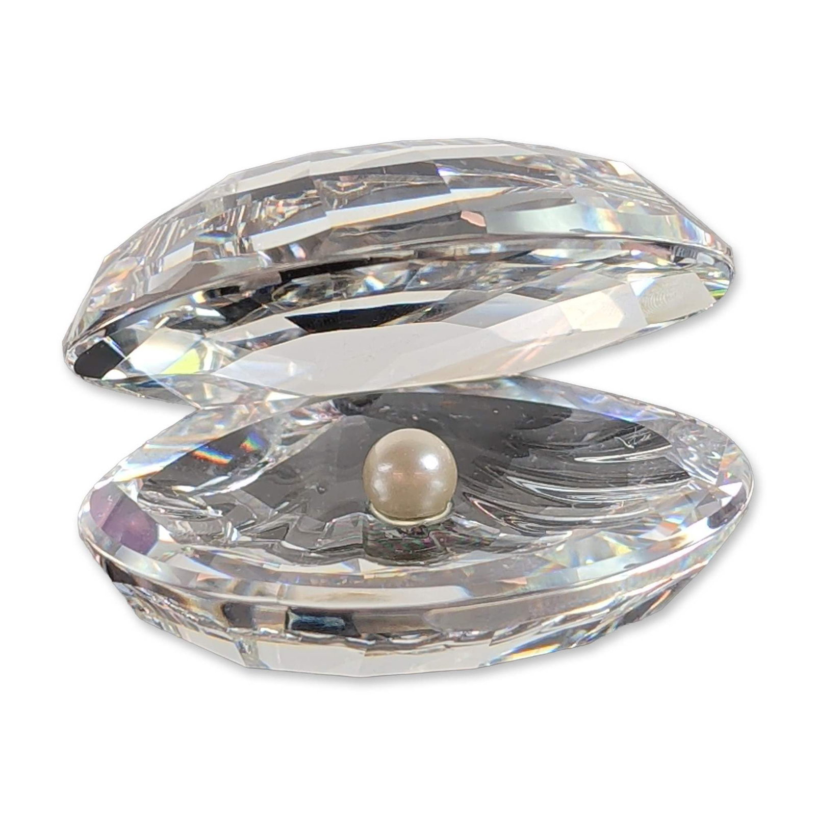Swarovski Silver Crystal Shell with Pearl (1 of 6)