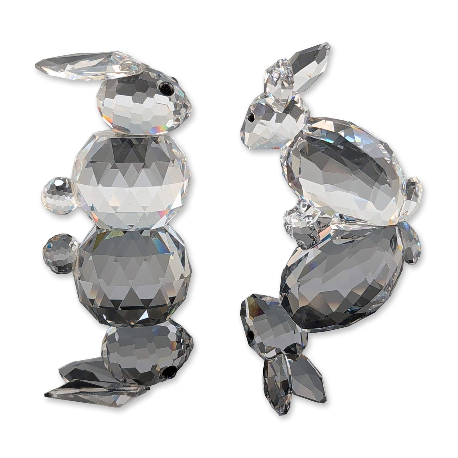 Collection of Two Swarovski Crystal Rabbit Figurines (1 of 3)