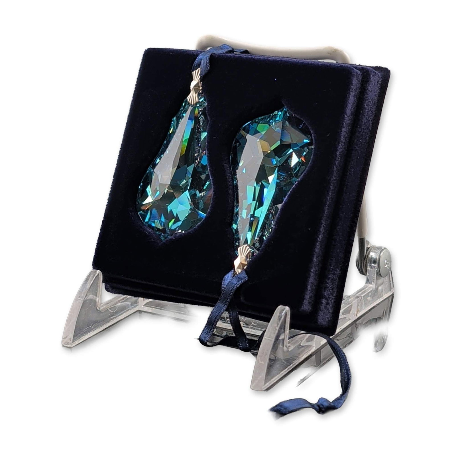 Set of 2 Swarovski Crystal Chandelier Ornaments (1 of 4)